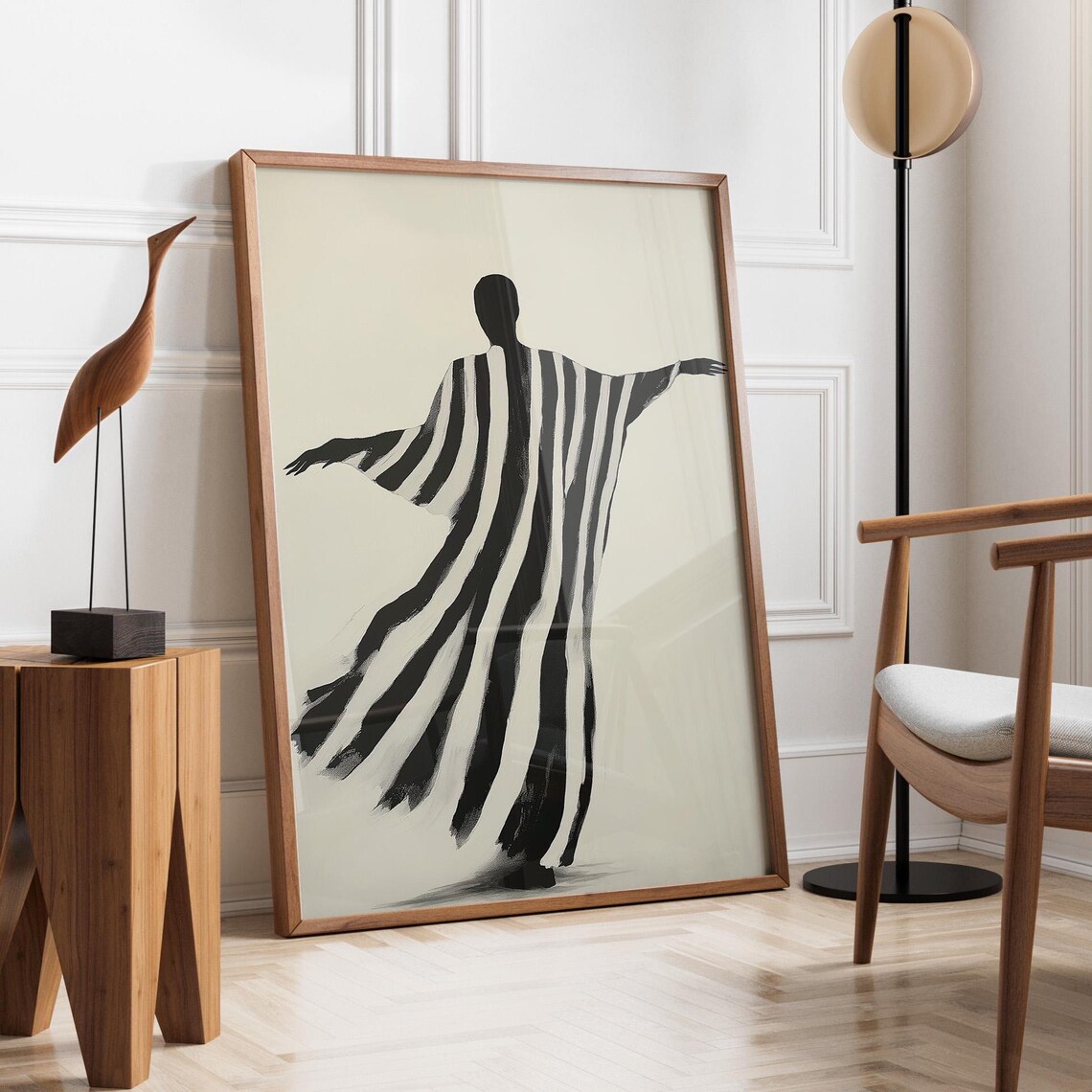 Modern Dance Line Art Poster Print
