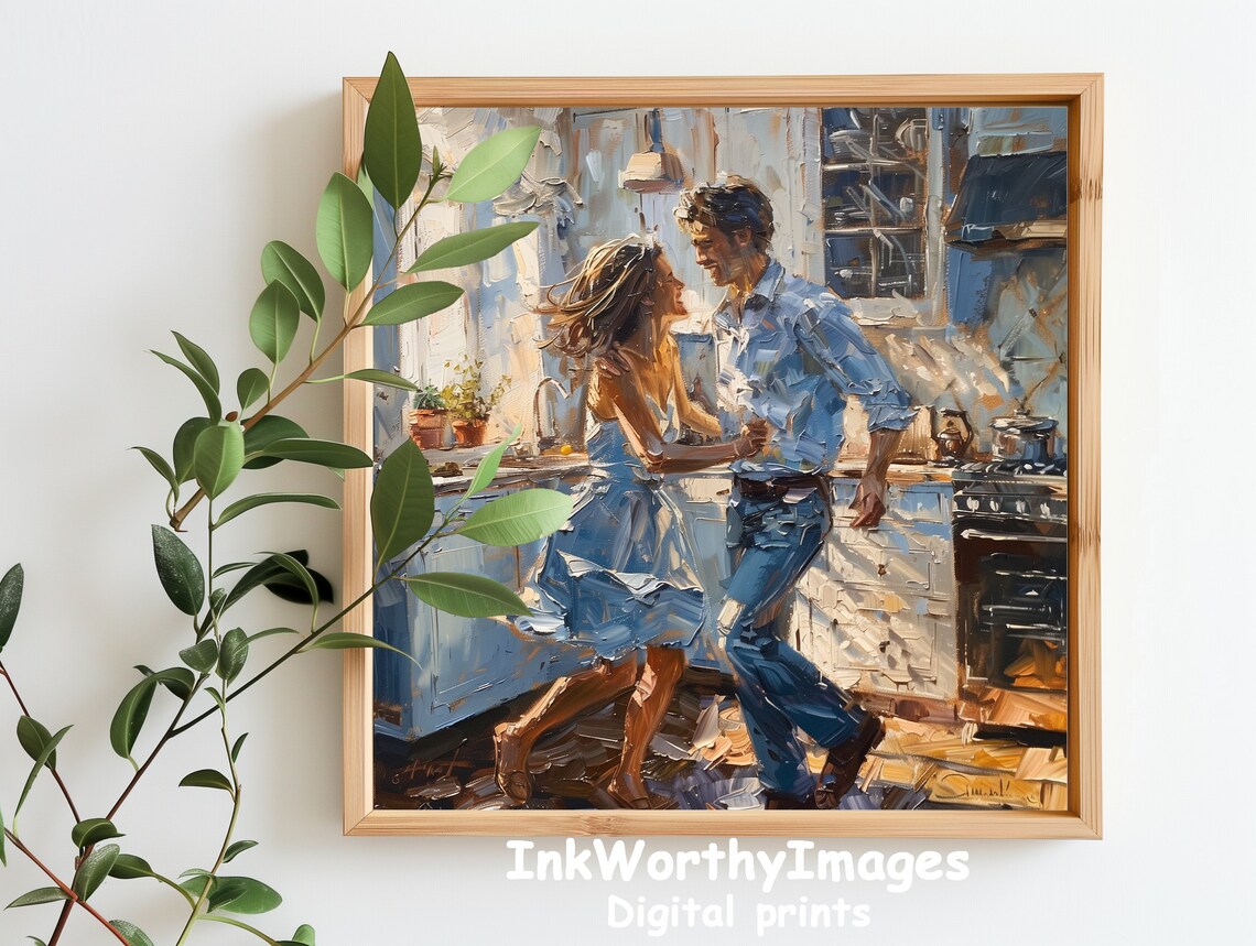 Dancing In The Kitchen, Romantic Couple Scene - Image 5