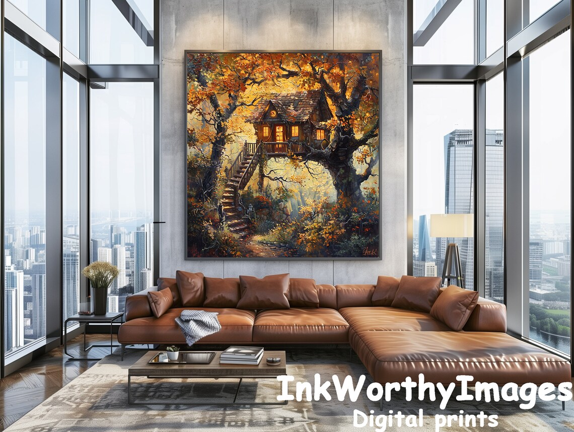 Enchanted Autumn - Contemporary Travel Poster - Image 4