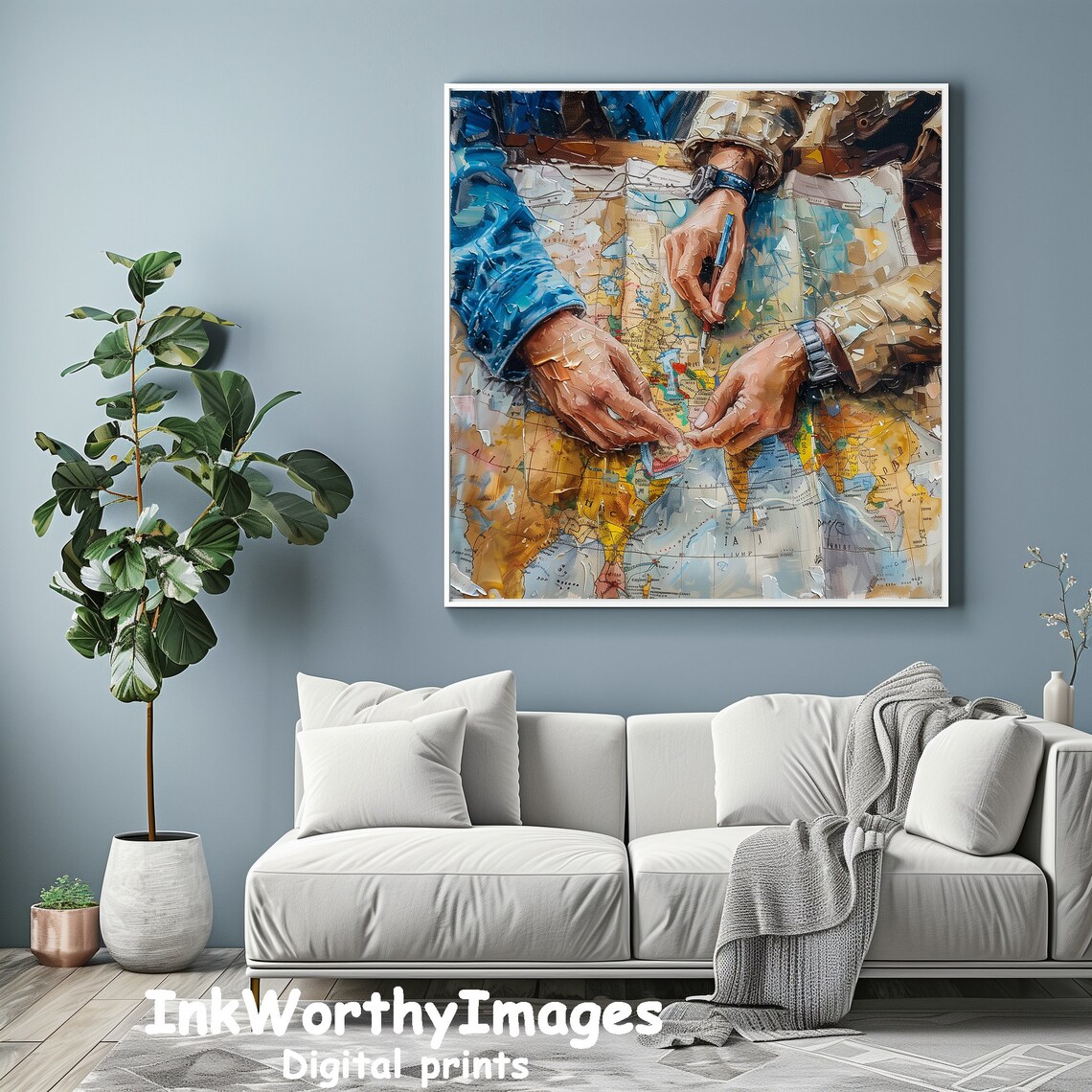 World Map Planning Travel Adventure Art, Wanderlust Decor - Image 4