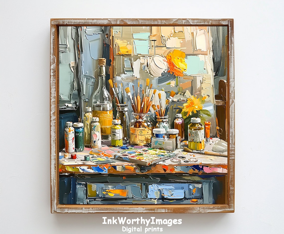 Artists Creative Studio, Whimsical Art Supplies Decor - Image 6