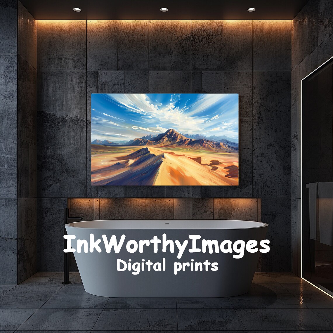 Vibrant Desert Landscape, Modern Desert Decor - Image 5