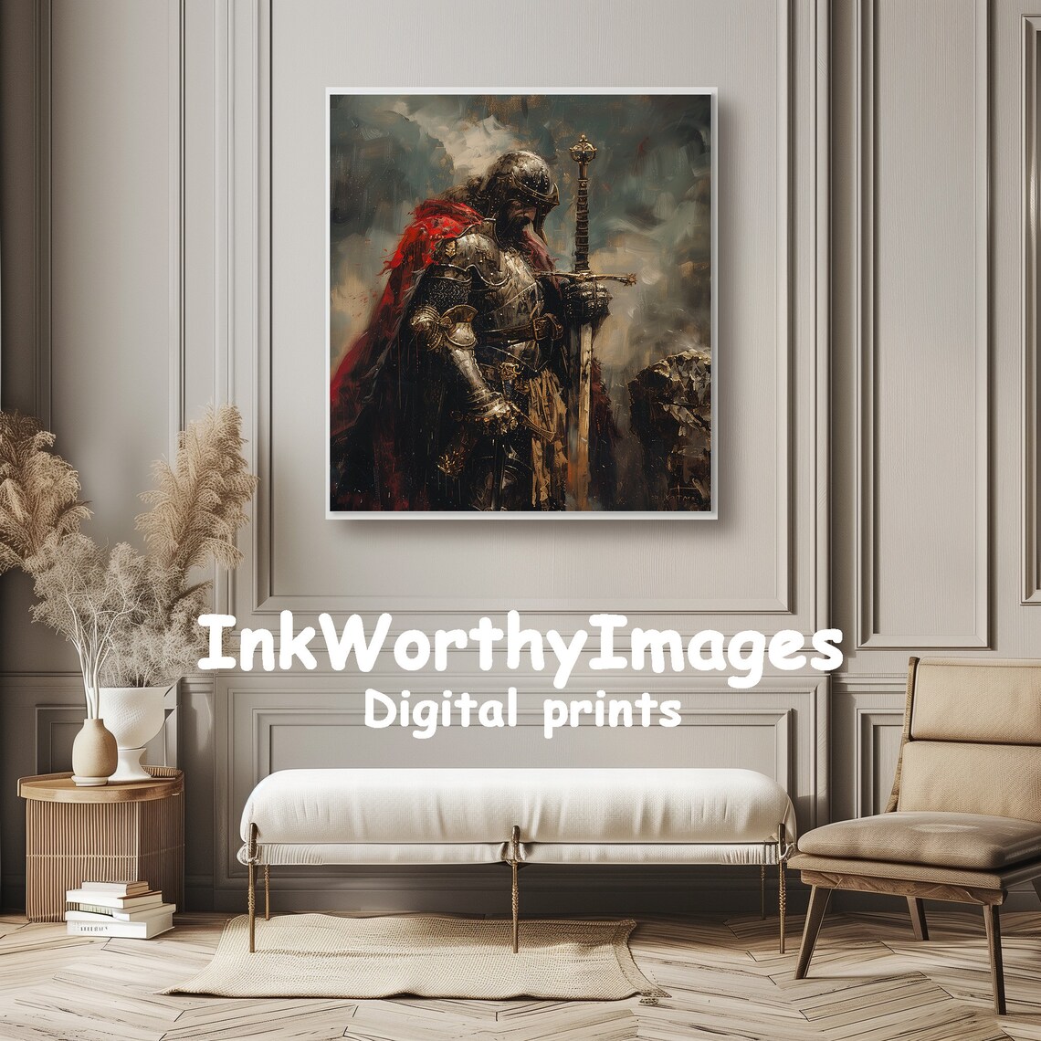 Armored Knight In Battle, Epic Fantasy Art - Image 5