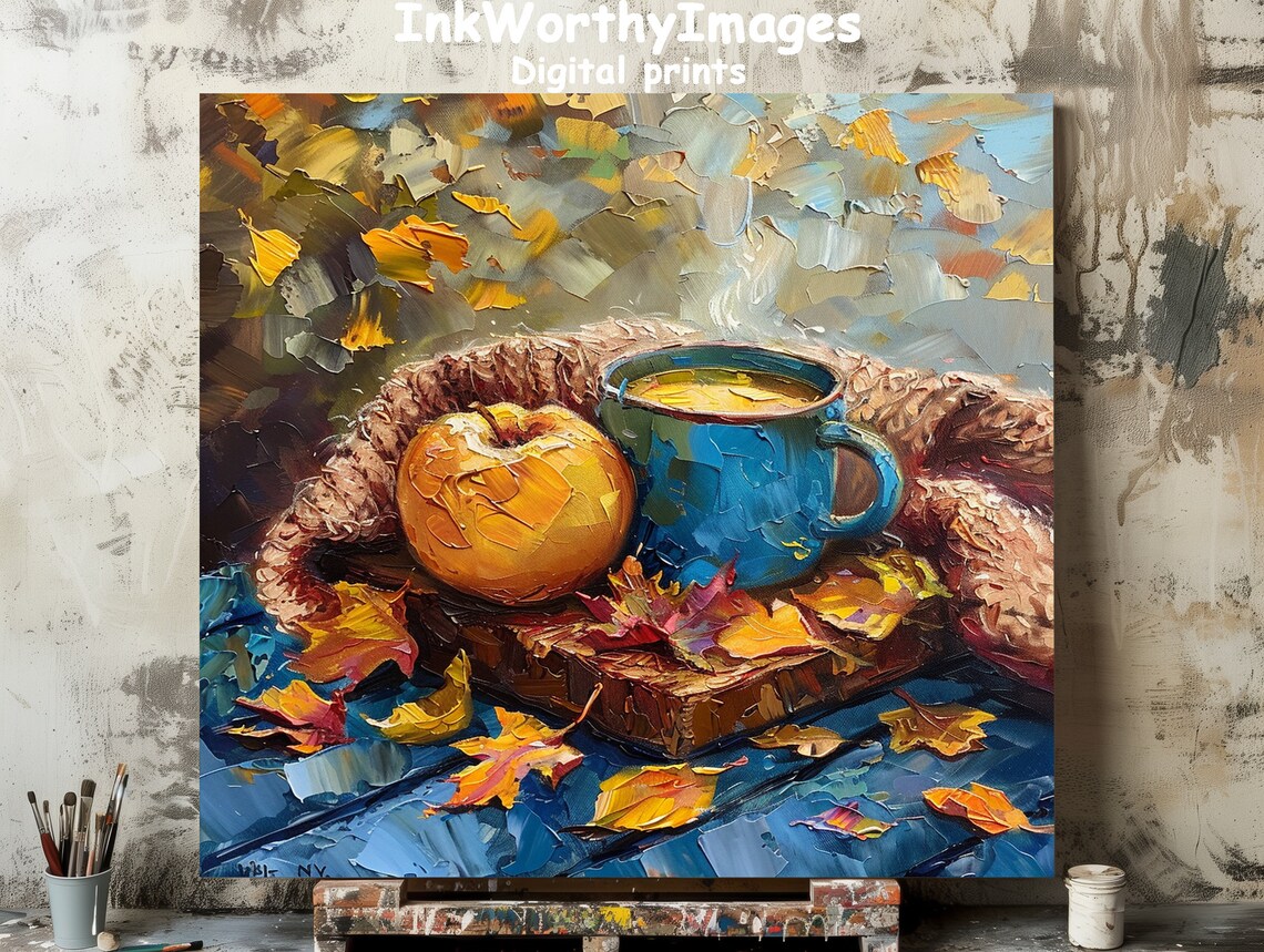 Cozy Autumn Still Life, Warm Fall Seasonal Decor