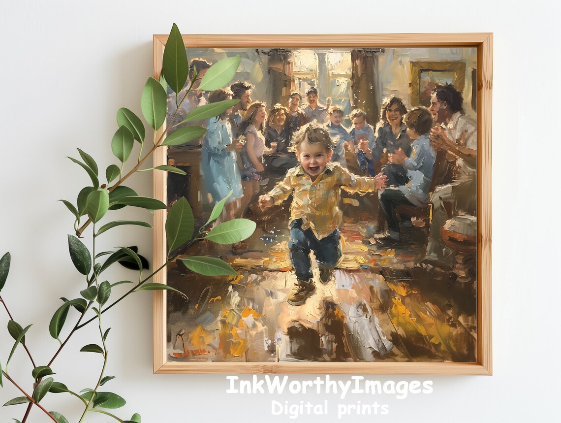 Family Gathering Joy, Happy Reunion Art Print - Image 5