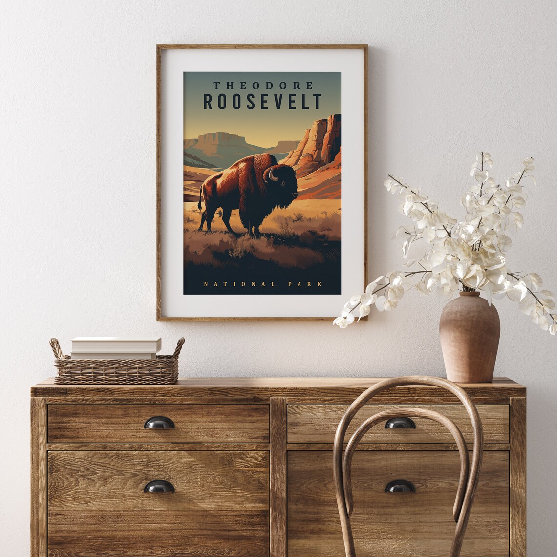 Theodore Roosevelt National Park Travel Poster, North Dakota - Image 2