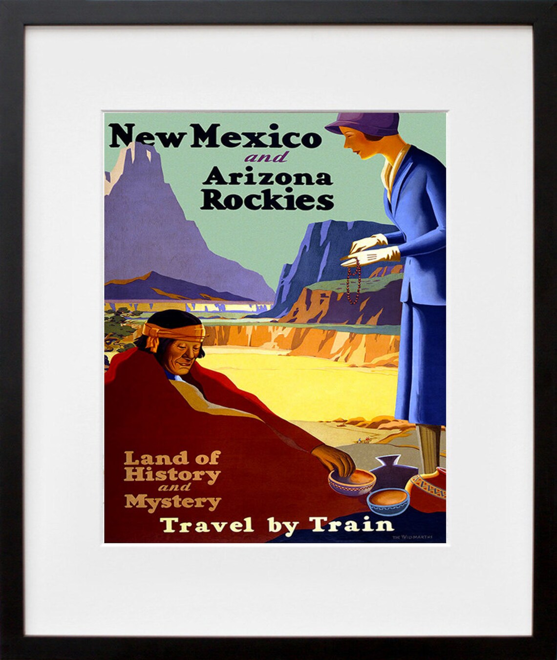New Mexico Vintage Travel Poster, Art Print - Image 2