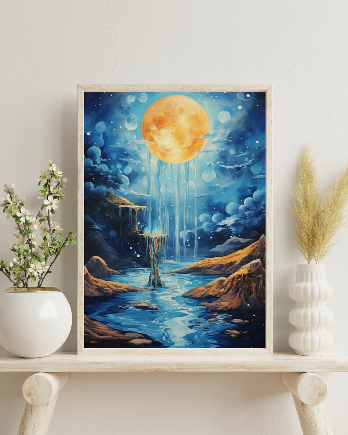 Apocalyptique Deau Et Dautomne De Lune, Art Print - Image 2