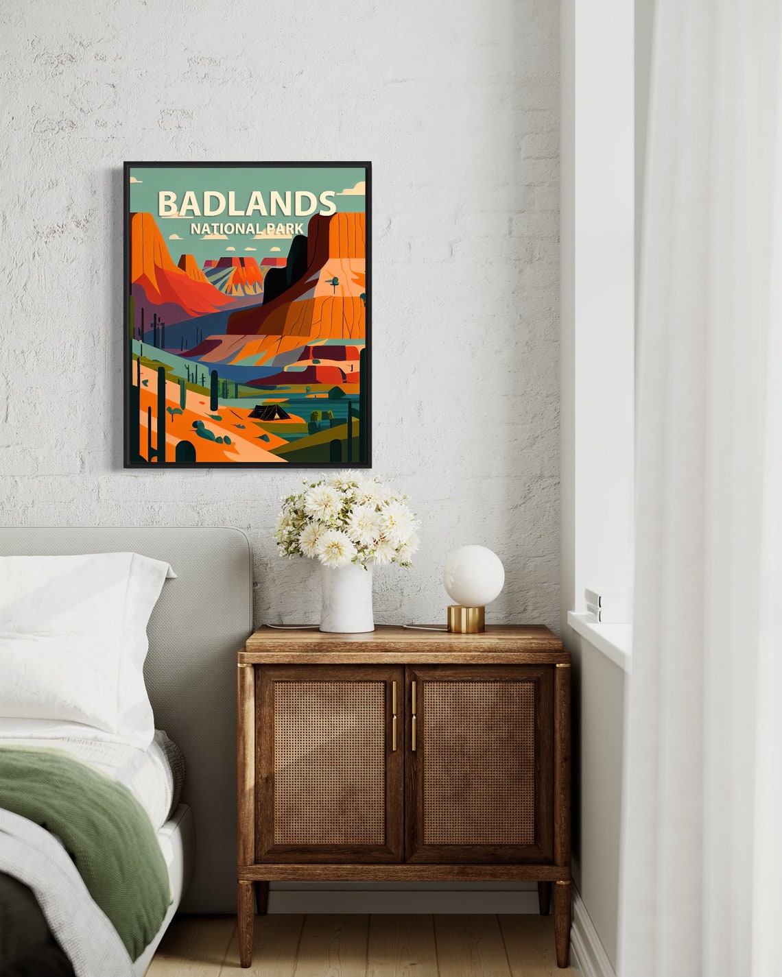 Badlands National Park Desert Buttes Scenic Vintage Poster Artwork - Image 2