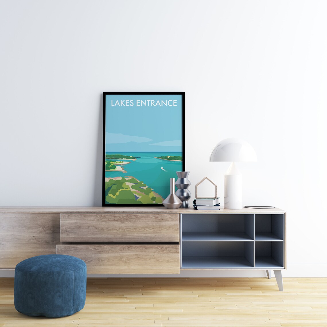 Lakes Entrance Travel Poster, Gippsland Lakes Victoria - Image 2