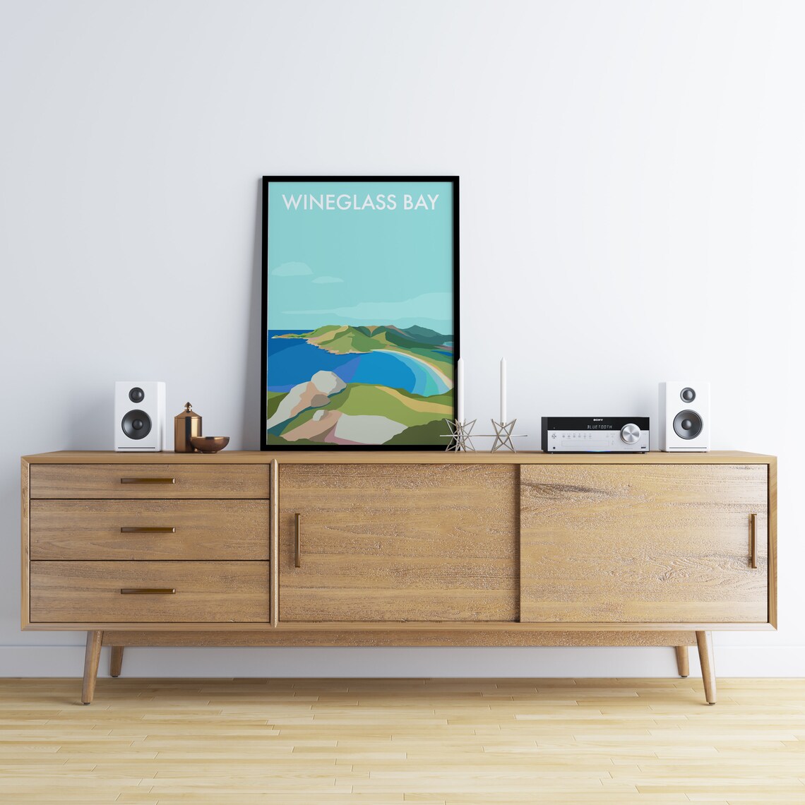 Wineglass Bay Tasmania Beach Travel Poster - Image 3