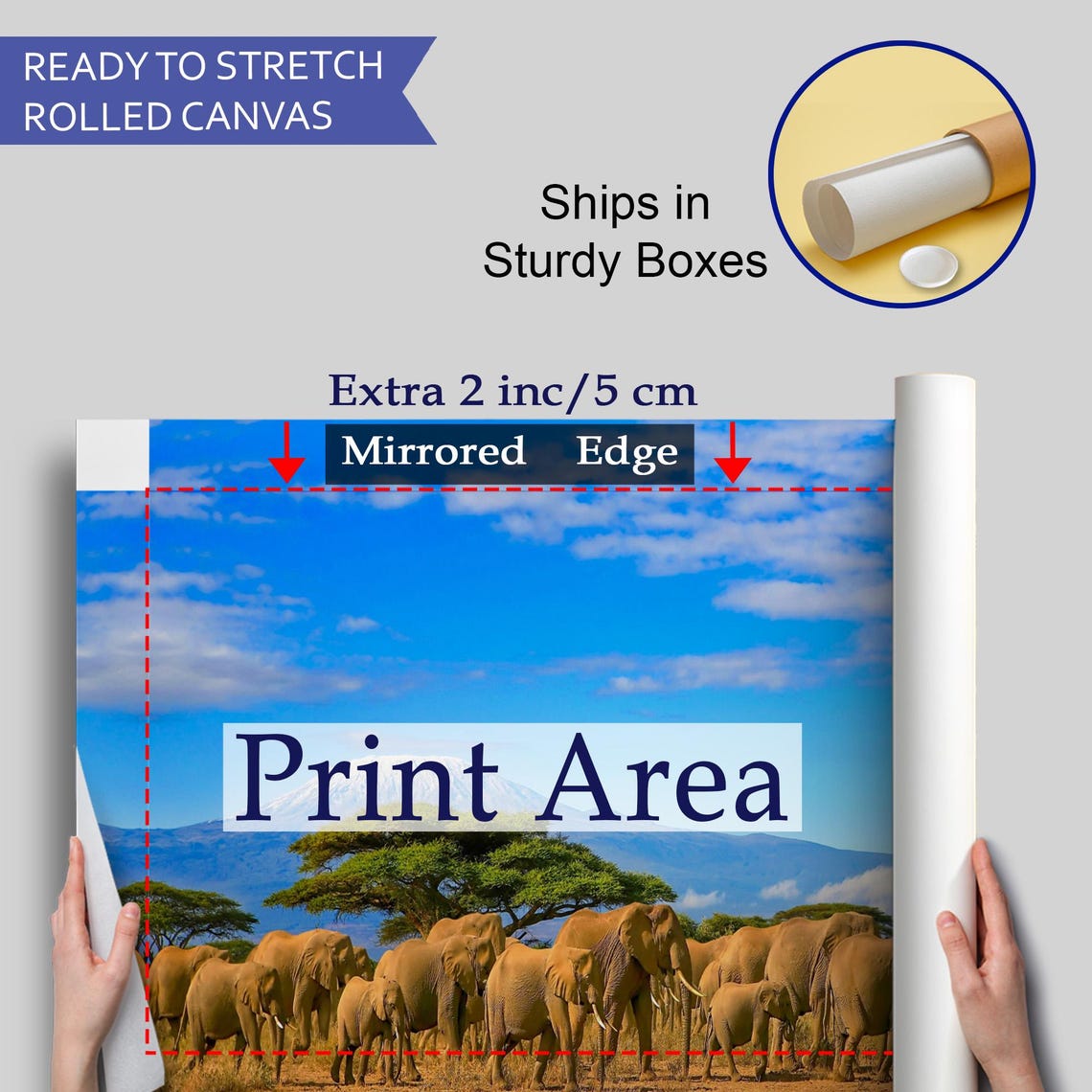 Amboseli Herd Of Elephants Under Mount Kilimanjaro Safari Poster - Image 4