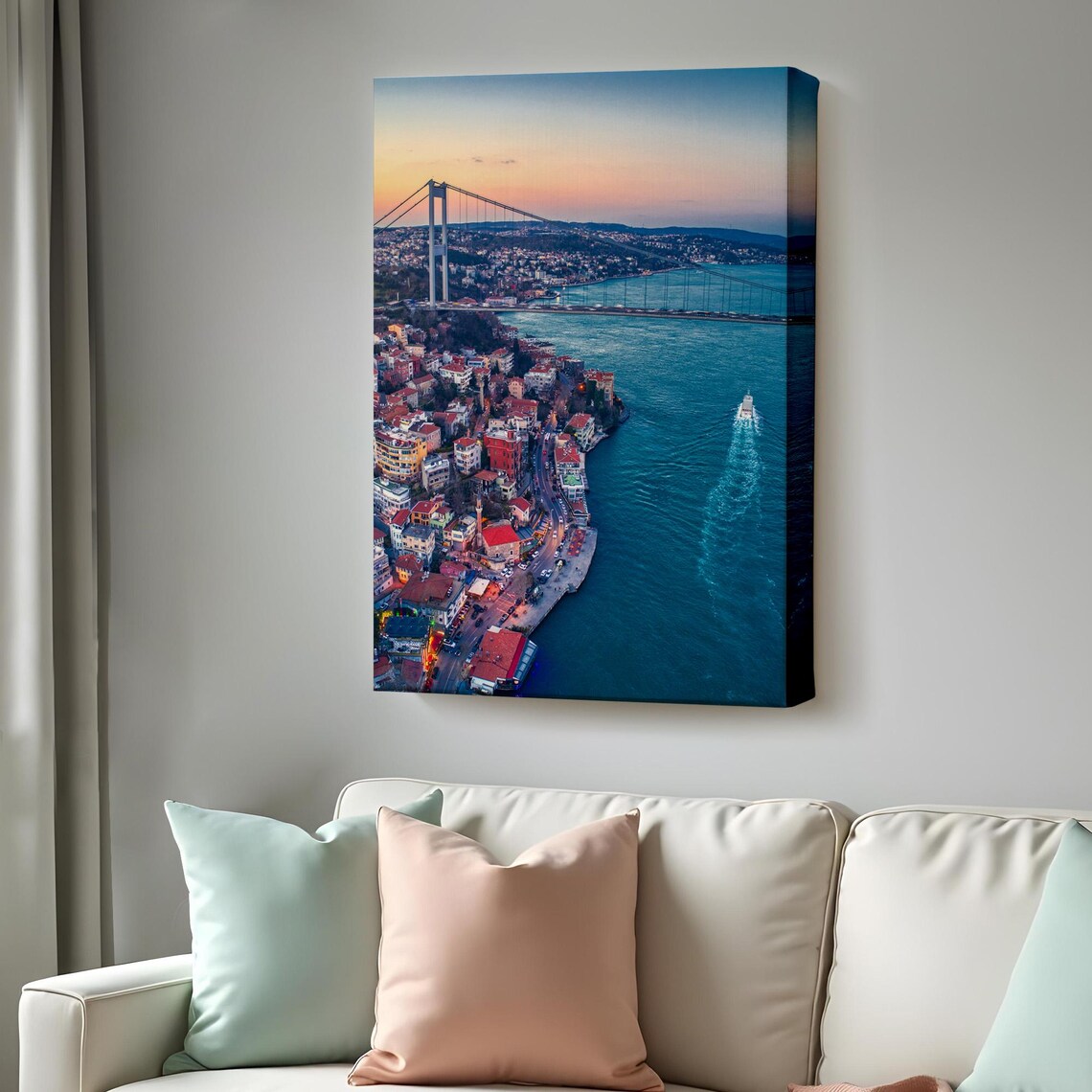Bosphorus Bird's-Eye View, Decorative Art Print