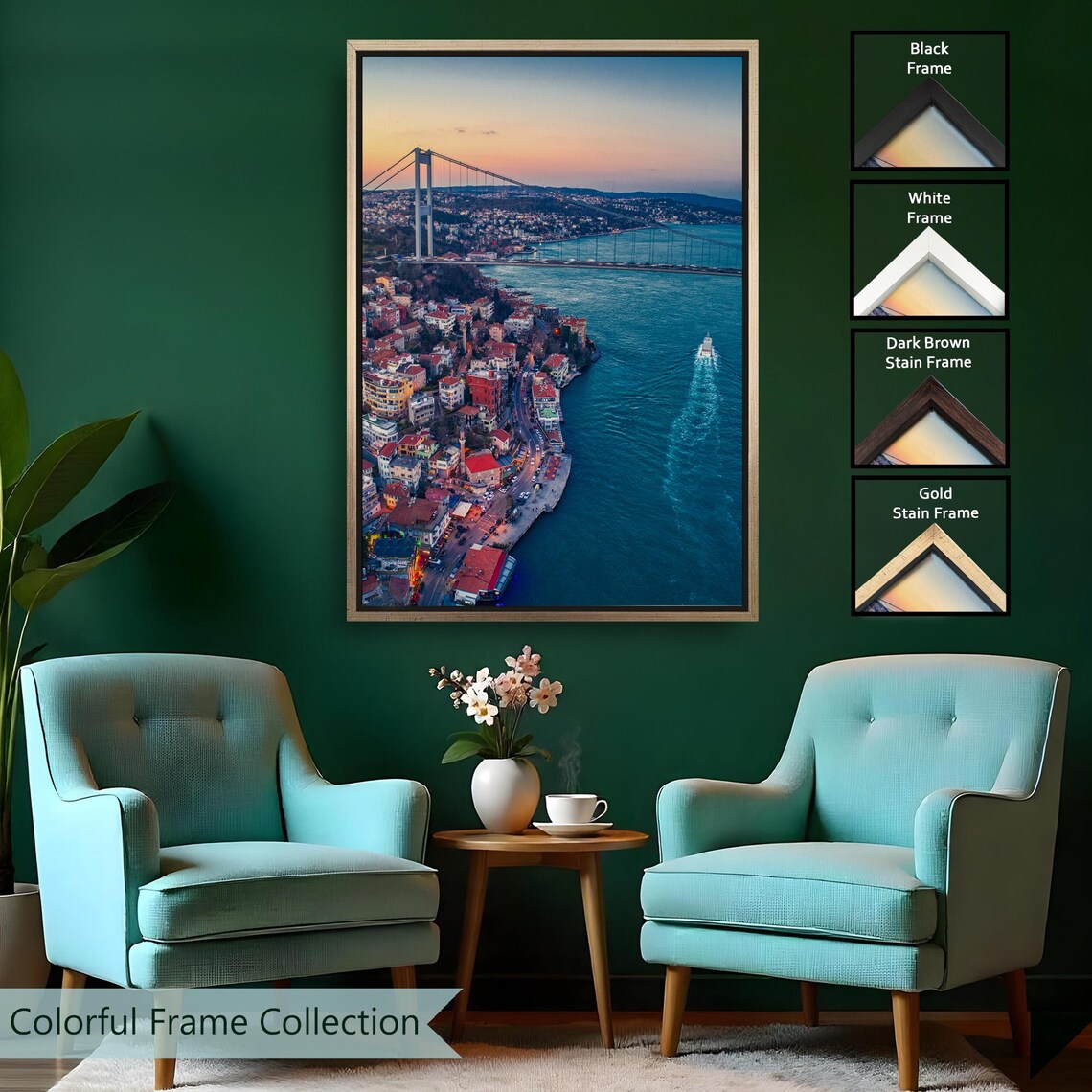 Bosphorus Bird's-Eye View, Decorative Art Print - Image 2