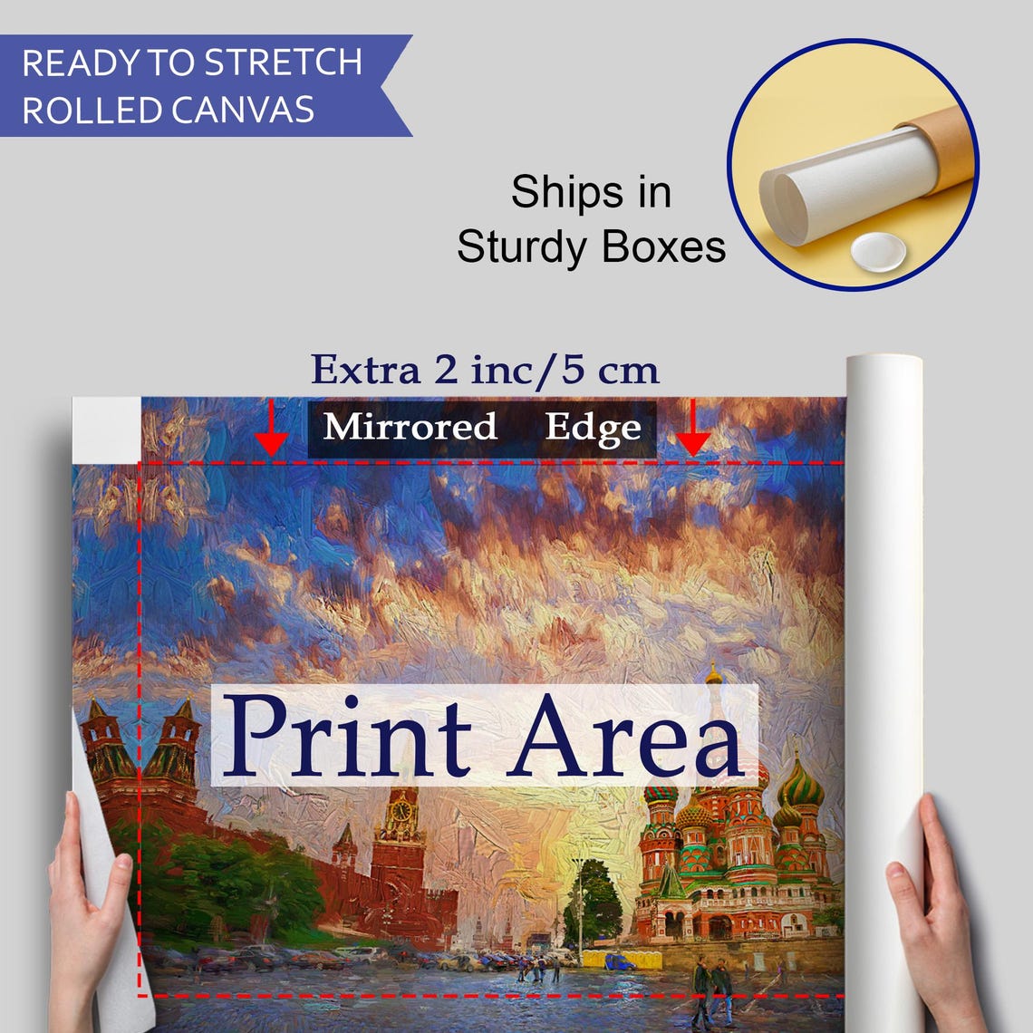 Basil Cathedral In Red Square Art Print - Image 4