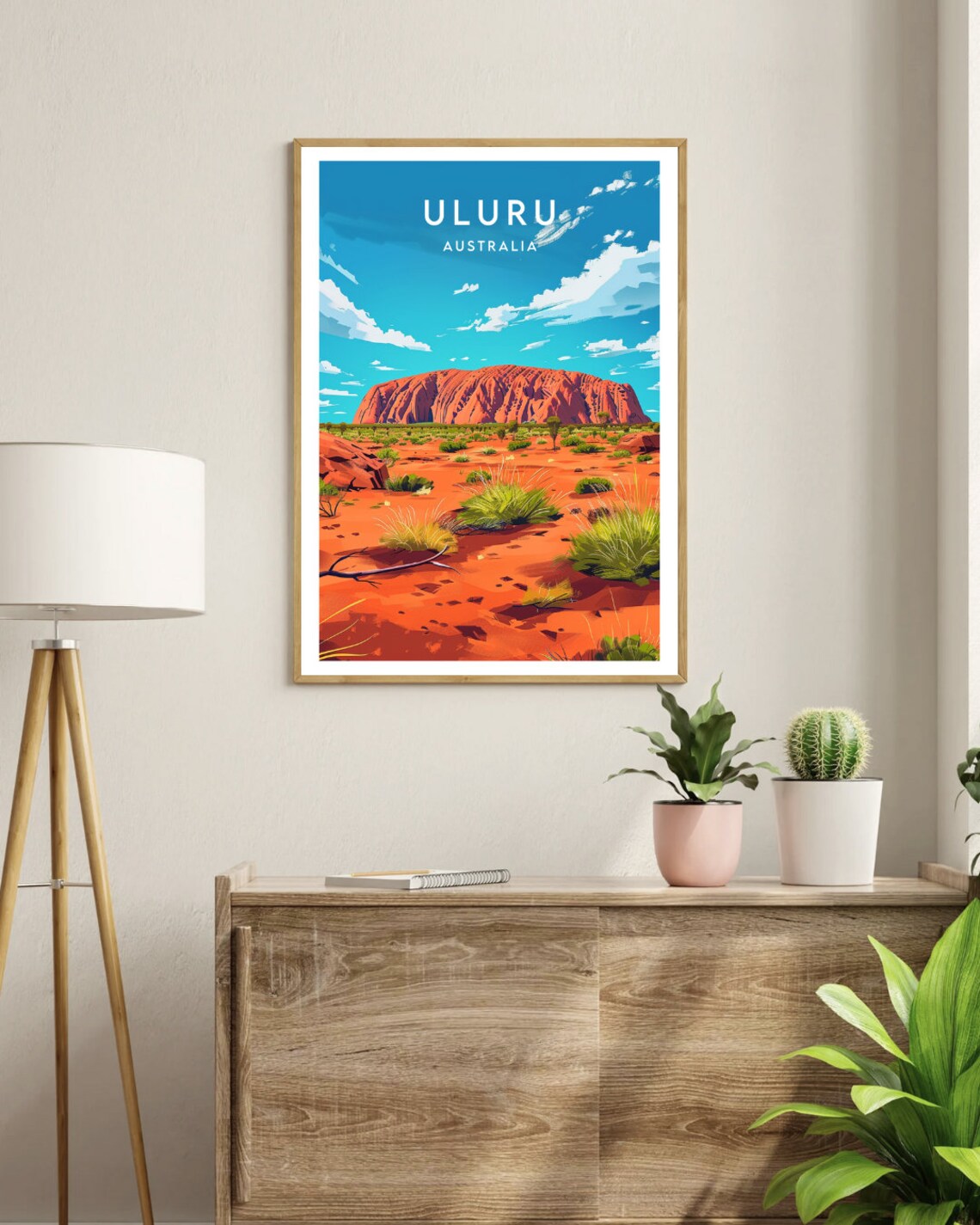 Uluru Australia Red Rock Monolith Desert Outback Travel Poster - Image 3