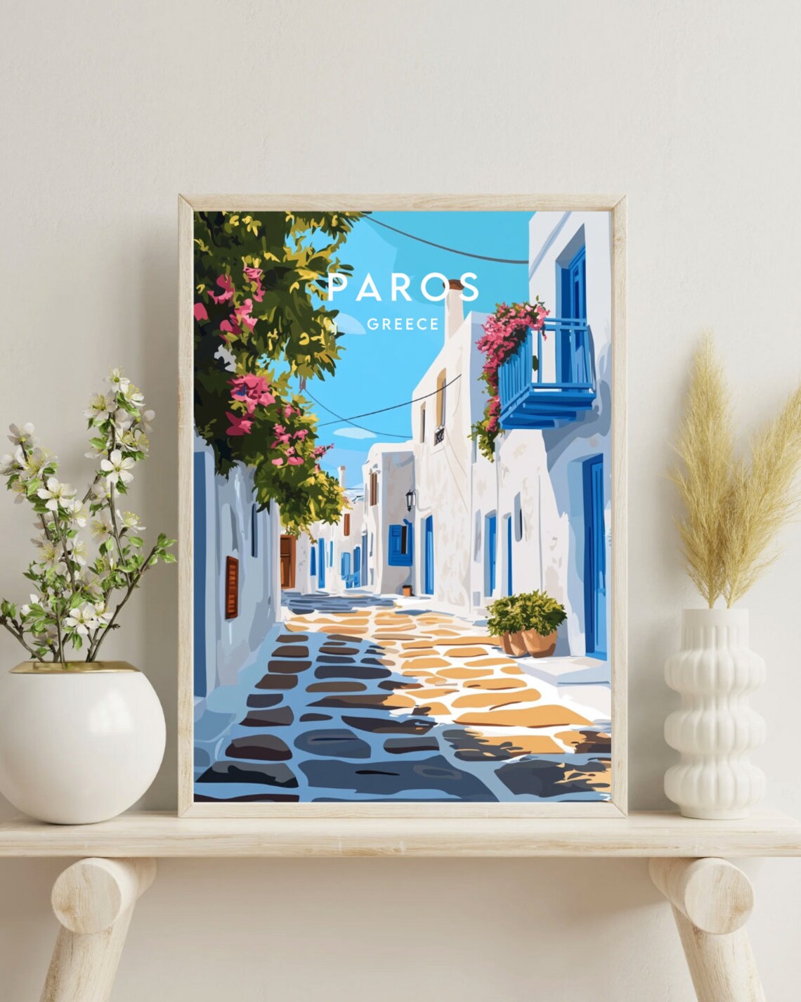 Paros Travel Poster, Greece Island Wall Art - Image 4