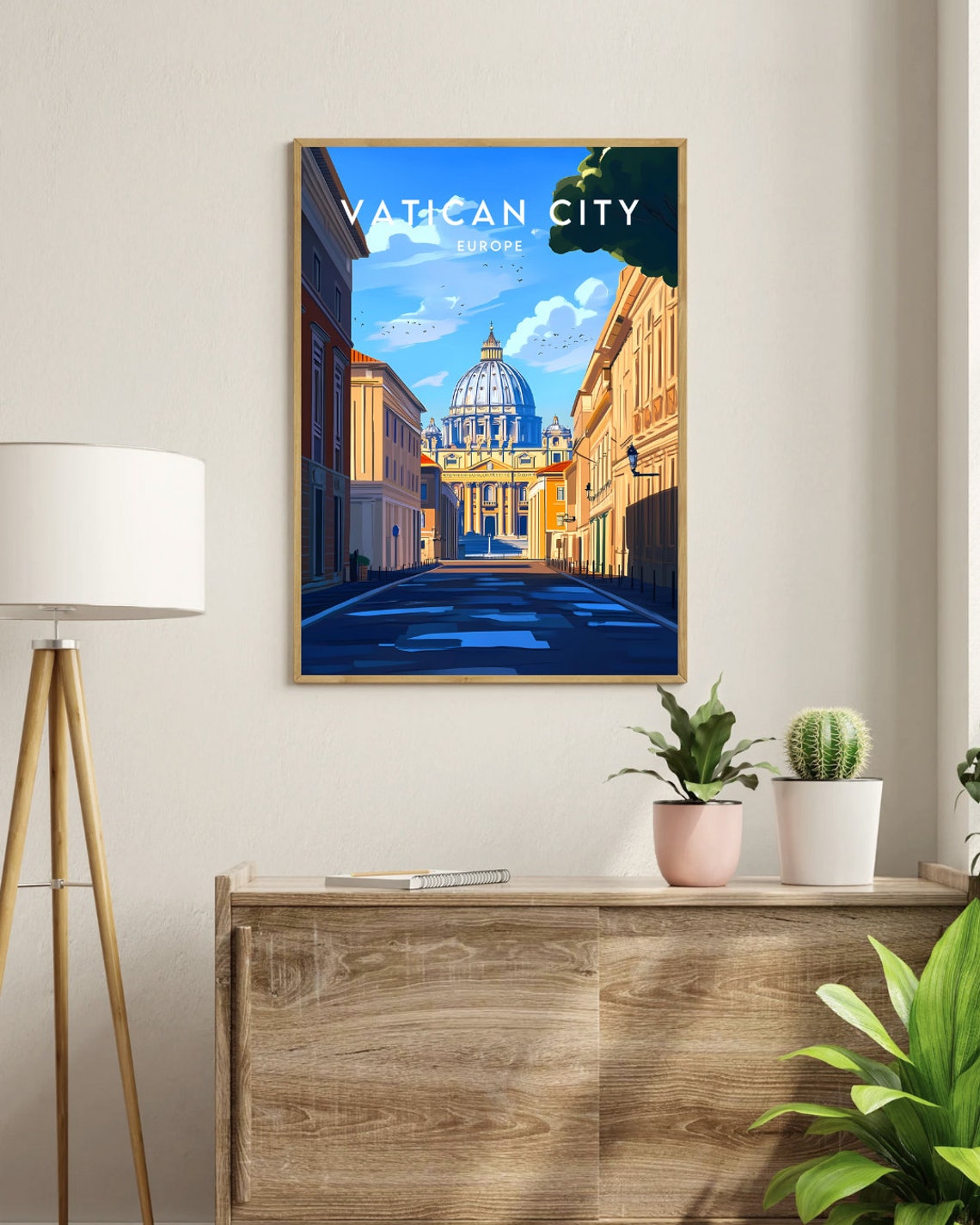 Vatican City Travel Print Europe Vatican City Poster Europe Poster Travel Wall Art Europe Print Poster Europe Vatican Vatican City - Image 3