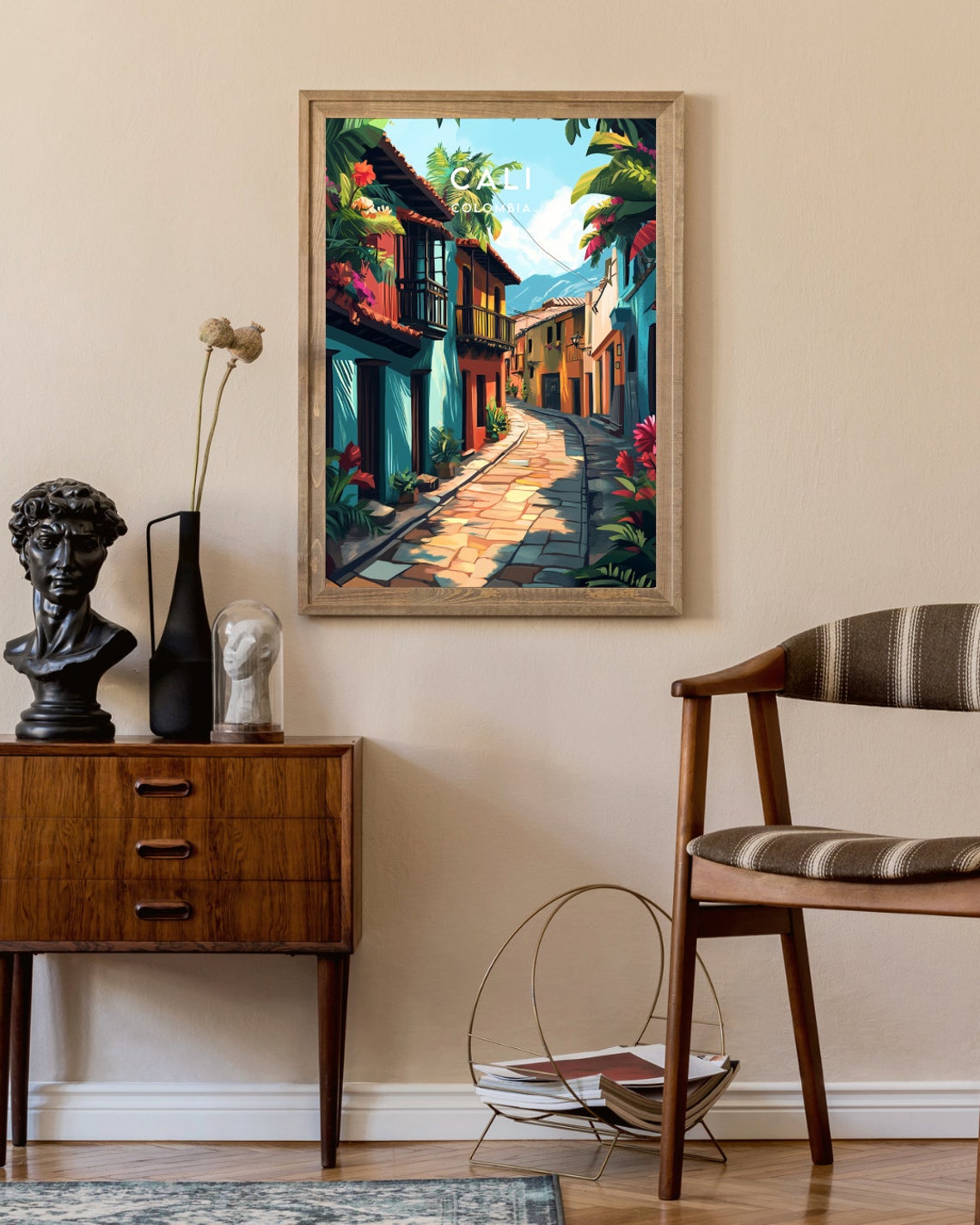 Cali Travel Print Colombia Cali Poster Colombia Poster Travel Wall Art Colombia Print Cali Wall Art South America Colombian - Image 2