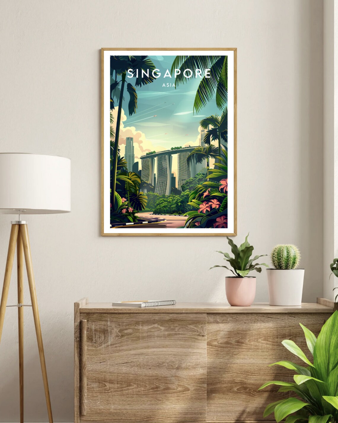 Singapore Travel Poster, Asia Travel Wall Art - Image 3