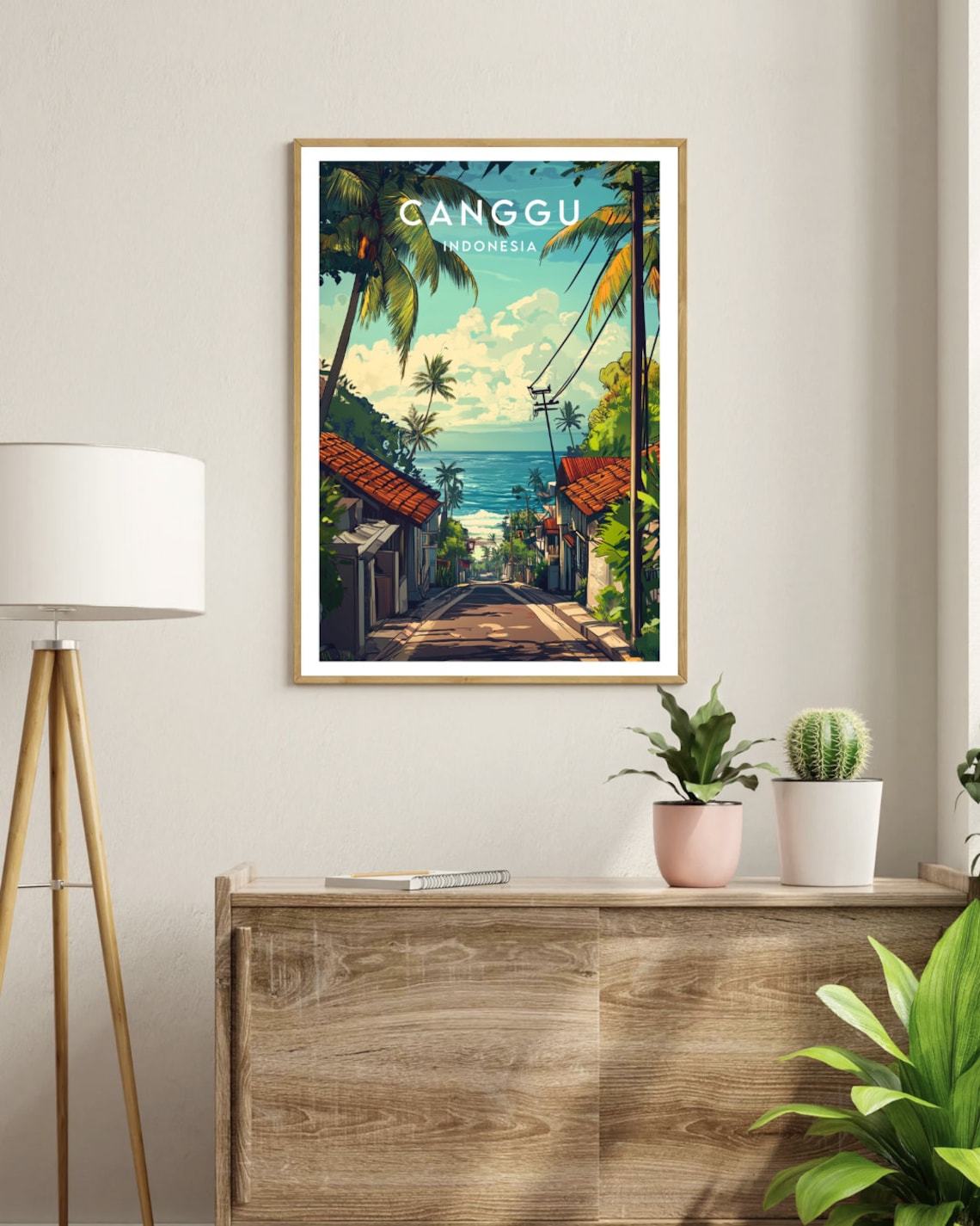 Canggu Travel Poster, Bali Indonesia Place Art - Image 3