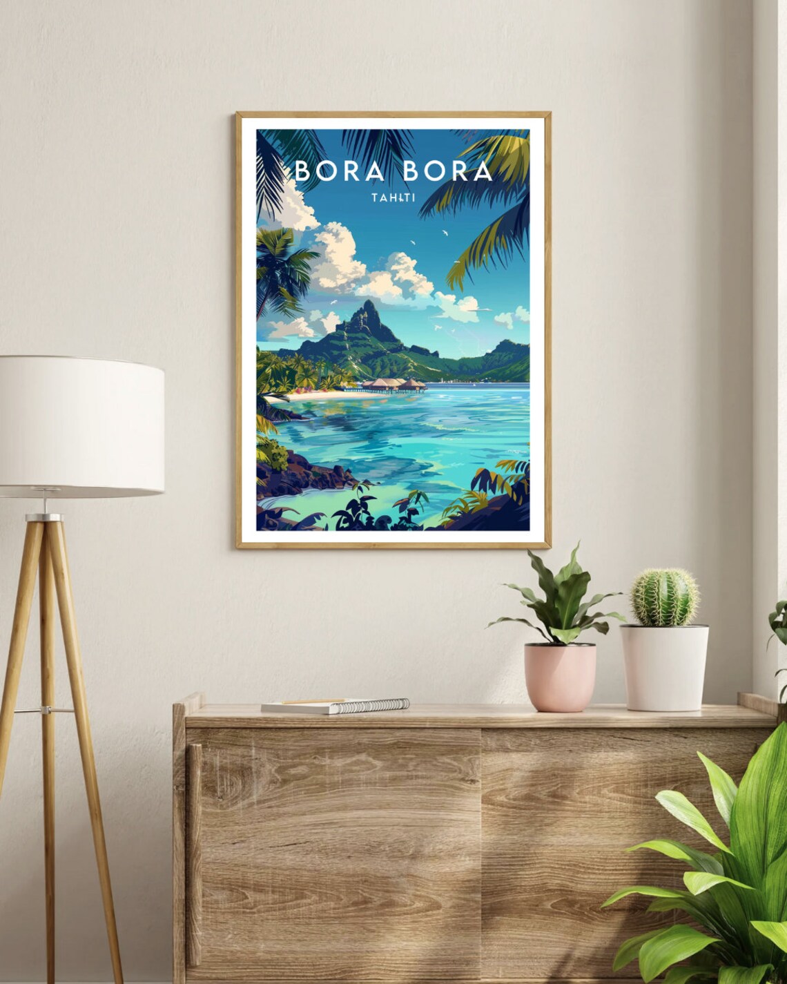 Bora Bora Travel Poster, Tahiti and Oceania - Image 3