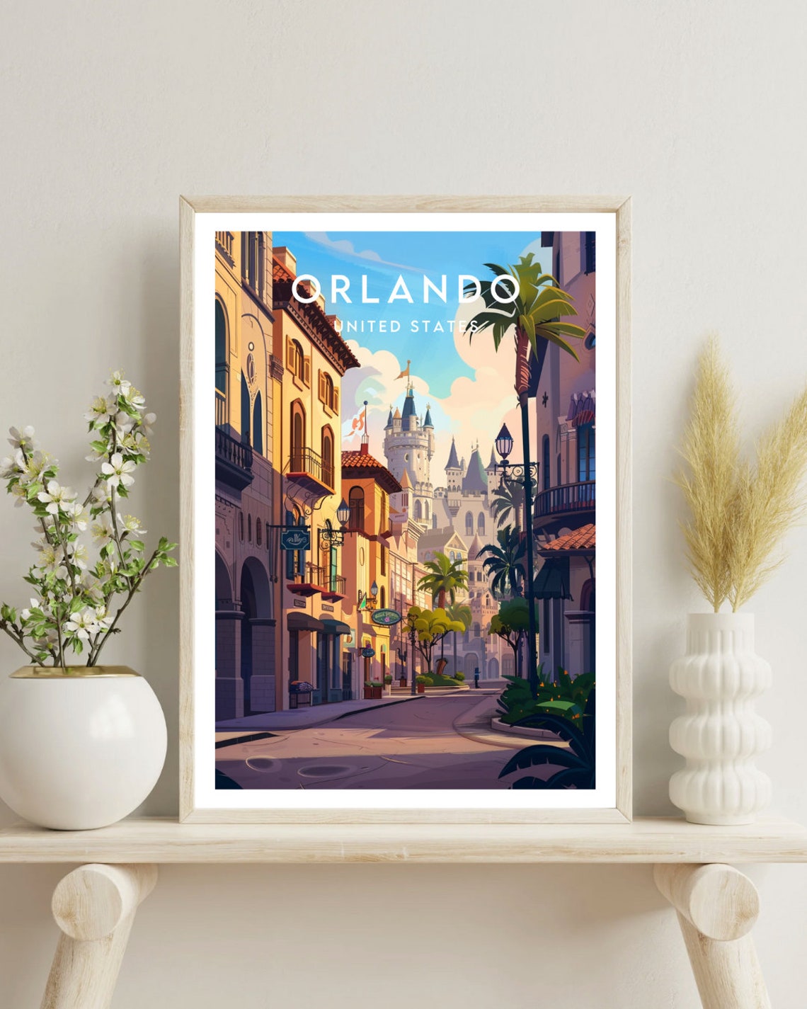 Orlando Travel Print United States Orlando Poster America Poster Travel Wall Art America Print Poster America Orlando Usa Florida - Image 4
