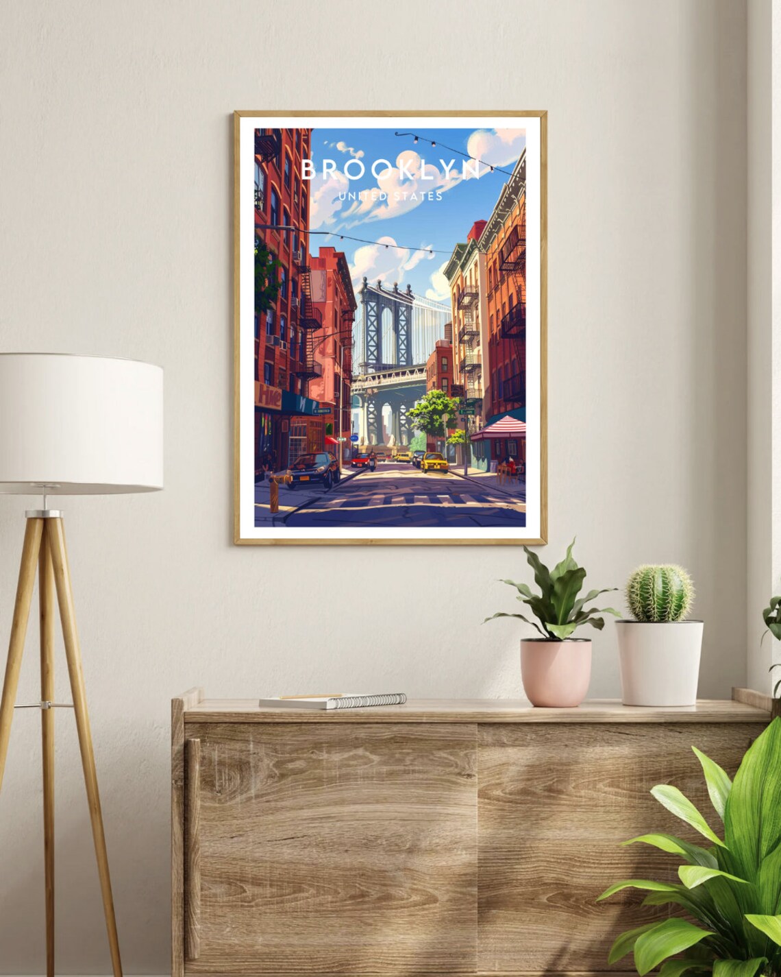 Brooklyn Travel Poster, New York City Wall Art - Image 3