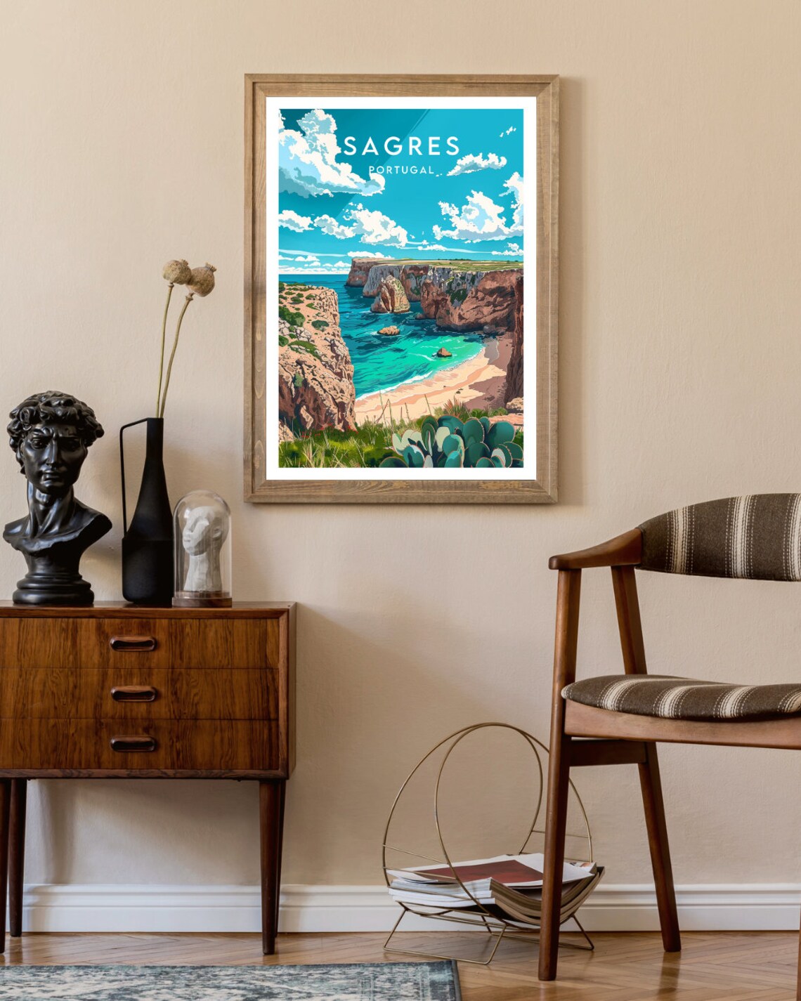Sagres Travel Poster, Portugal European Wall Art - Image 2