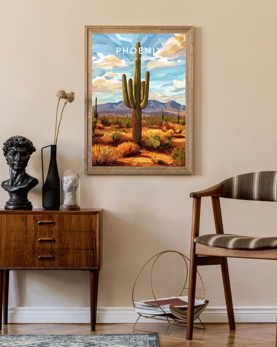 Phoenix Travel Print United States Phoenix Poster America Poster Travel Wall Art America Print Poster America Phoenix Usa Arizona - Image 2
