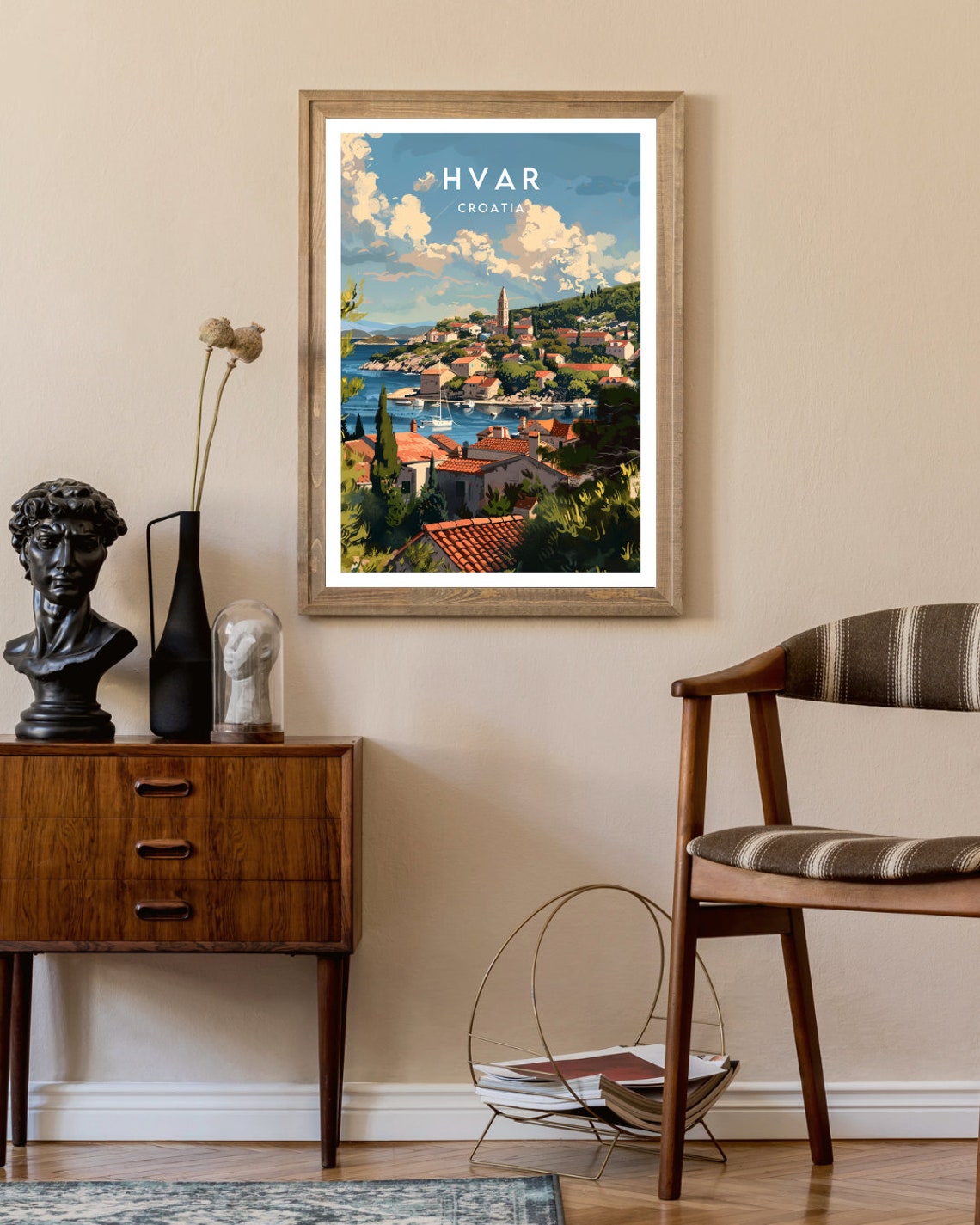 Hvar Travel Print Croatia Hvar Poster Croatia Poster Travel Wall Art Croatia Print Croatia Hvar Europe Croatian Hvar Print - Image 2