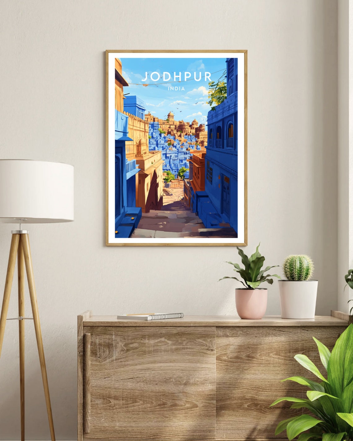 Jodhpur Travel Print India Jodhpur Poster India Poster Travel Wall Art India Print Rajasthan Poster India Art Jodhpur Rajasthan - Image 3