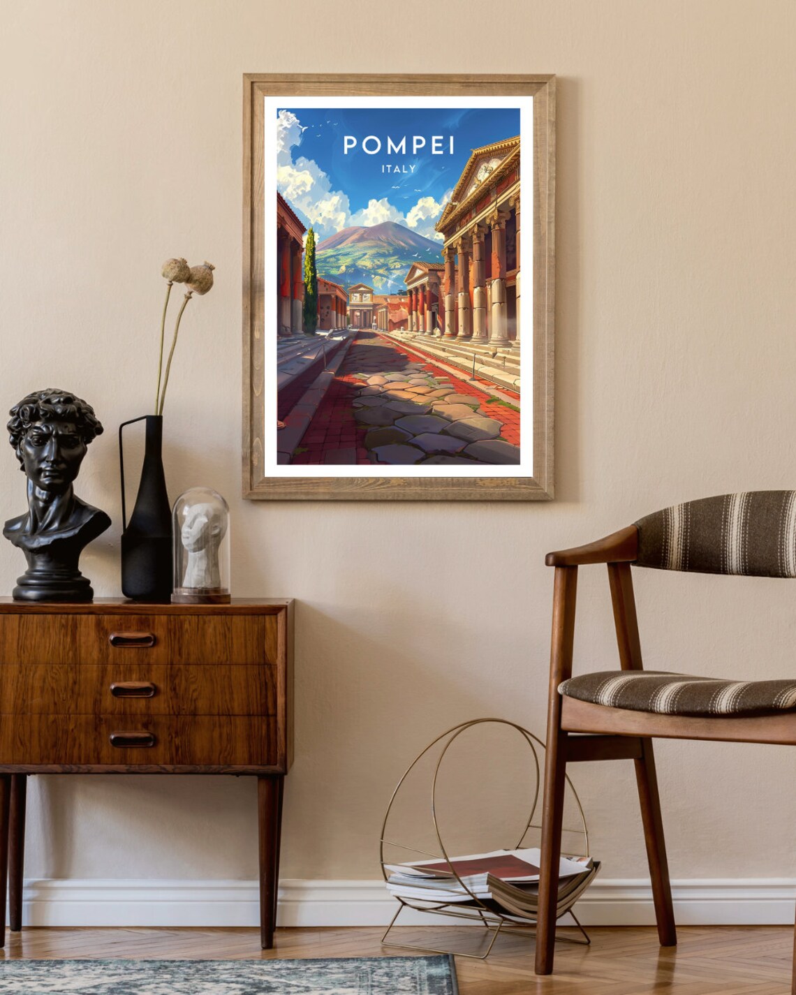 Pompei Travel Poster, Italy Europe Wall Art - Image 2