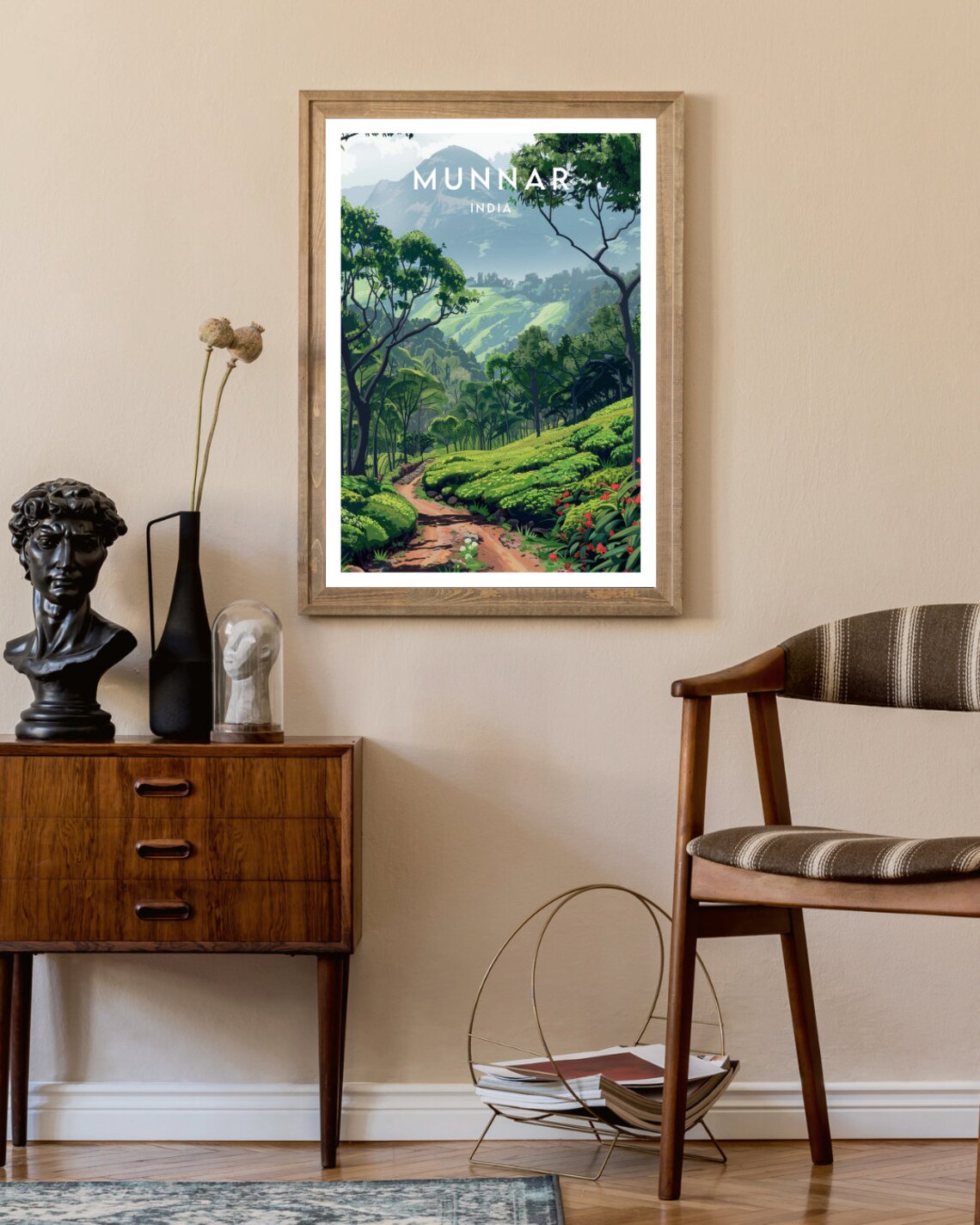Munnar Travel Print India Munnar Poster India Poster Travel Wall Art India Print Kerala Kerala Poster South India Kochi Cochin - Image 2