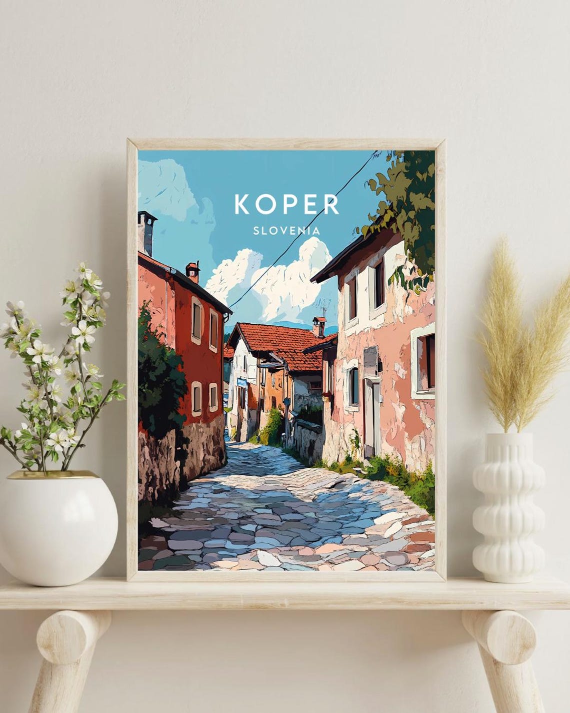 Koper Travel Print Slovenia Koper Poster Slovenia Poster Travel Wall Art Slovenia Print Slovenia Wall Art Europe Poster Koper Print - Image 4