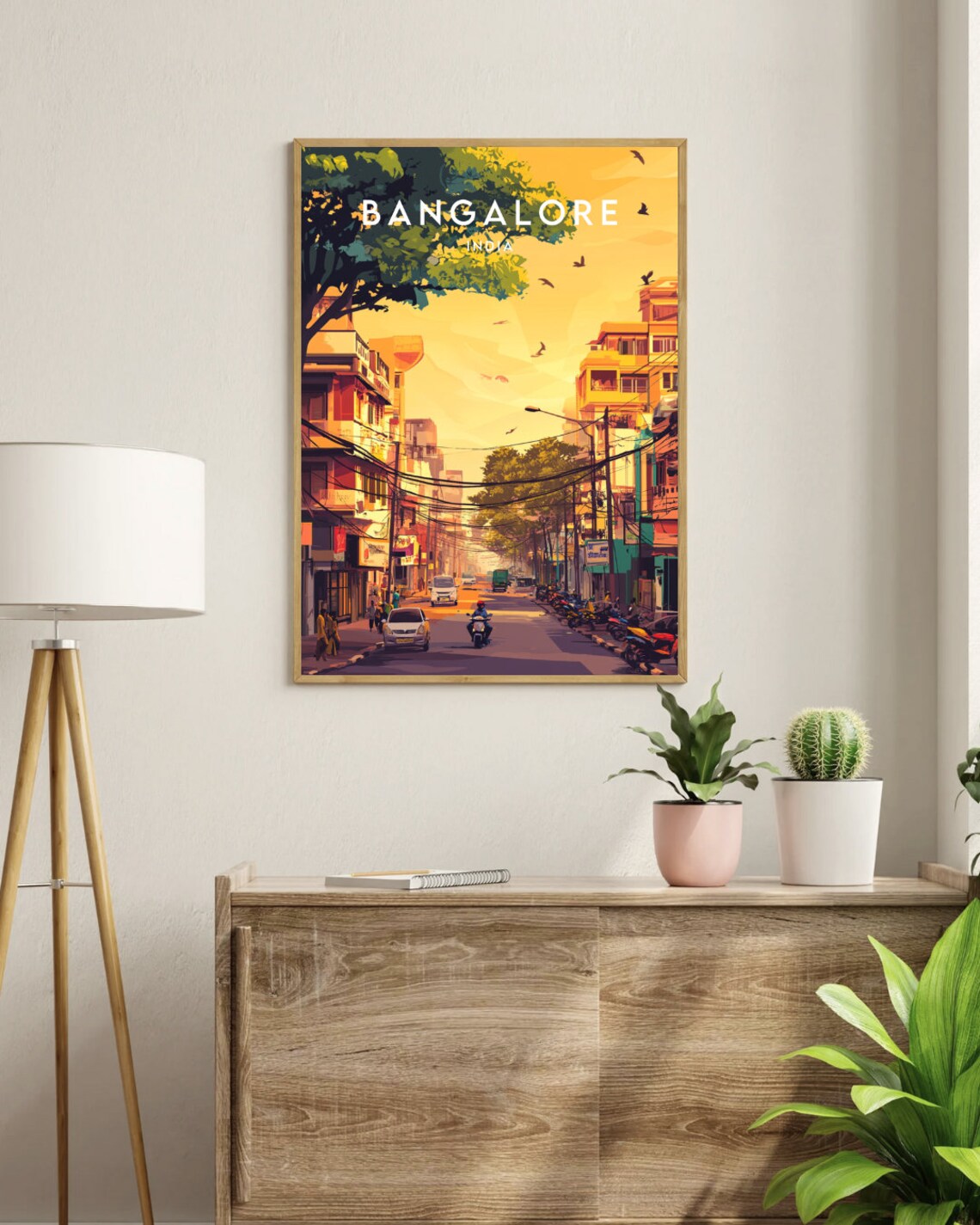 Bangalore Travel Poster, Bengaluru India Travel Art - Image 3