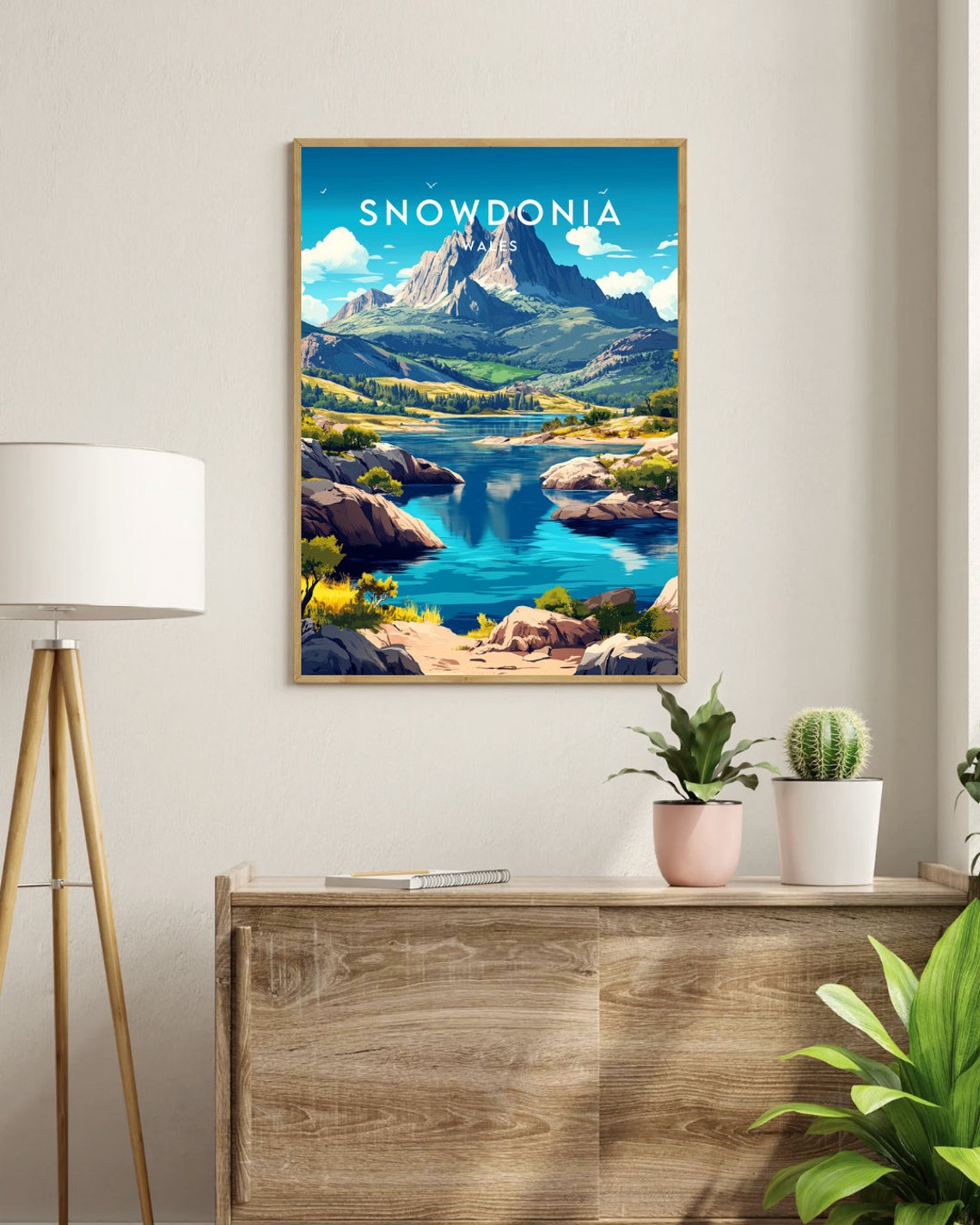 Snowdonia Travel Print Wales Snowdonia Poster Wales Poster Travel Wall Art Wales Print Poster Wales Europe Snowdonia - Image 3