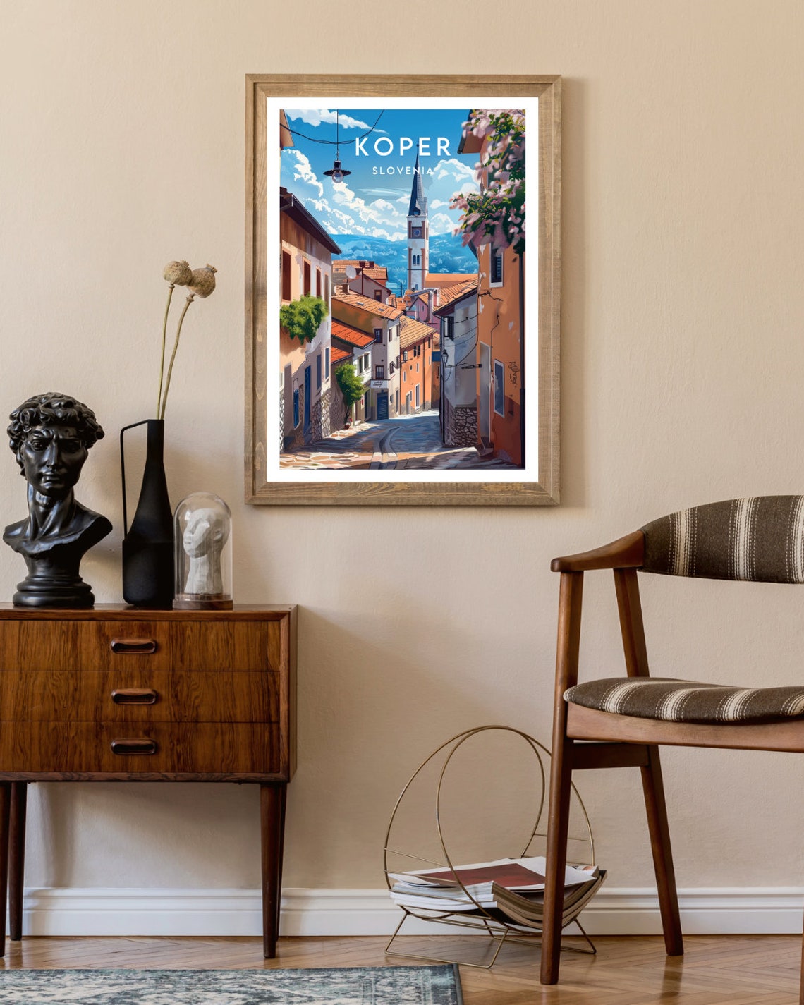 Koper Travel Print Slovenia Koper Poster Slovenia Poster Travel Wall Art Slovenia Print Poster Slovenia Europe Koper Print - Image 2