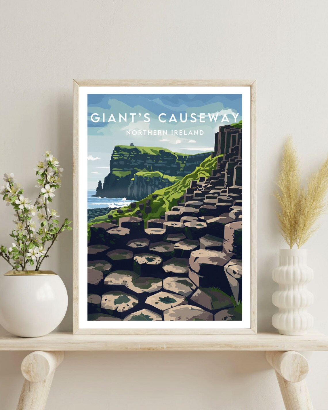 Giants Causeway Northern Ireland Travel Poster - Image 4