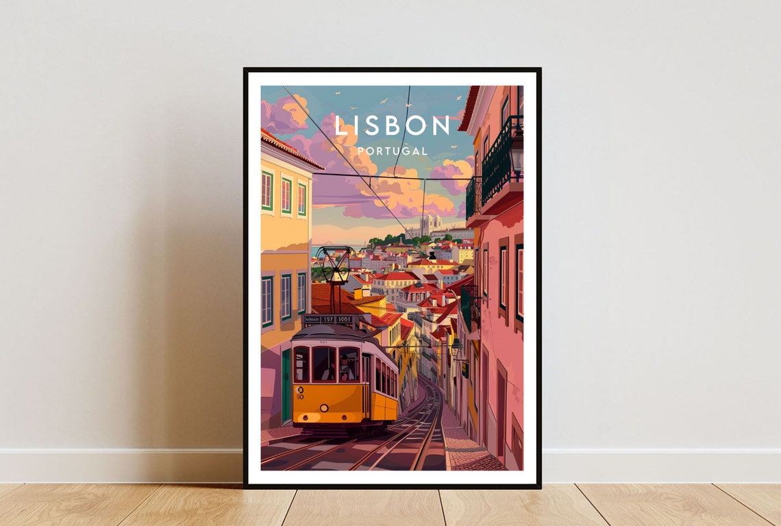 Lisbon Travel Print Portugal Lisbon Poster Portugal Poster Travel Wall Art Portugal Print Poster Portugal Europe Lisbon Portuguese