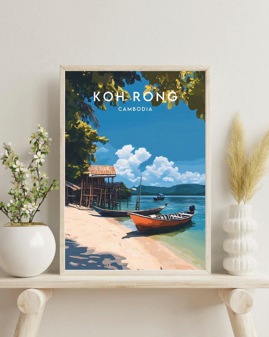 Koh Rong Travel Print Cambodia Koh Rong Poster Cambodia Poster Travel Wall Art Cambodia Print Koh Rong Print Cambodia Asia Poster - Image 4