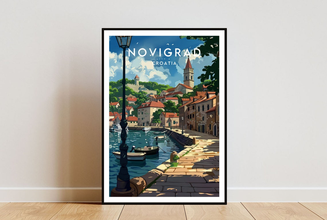 Novigrad Travel Print Croatia Novigrad Poster Croatia Poster Travel Wall Art Croatia Print Croatia Novigrad Europe Croatian Print