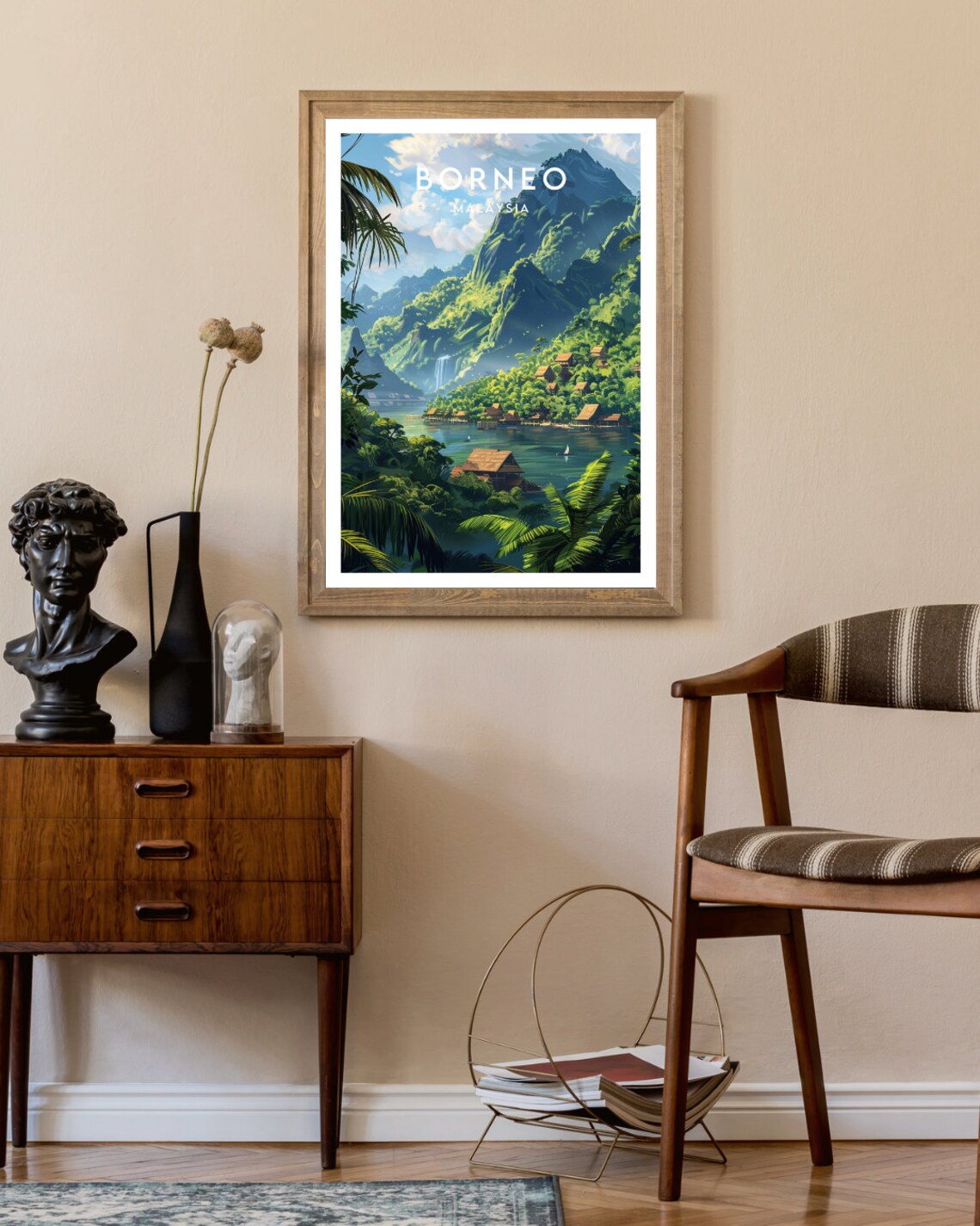 Borneo Travel Poster, Malaysia Travel Wall Art - Image 2