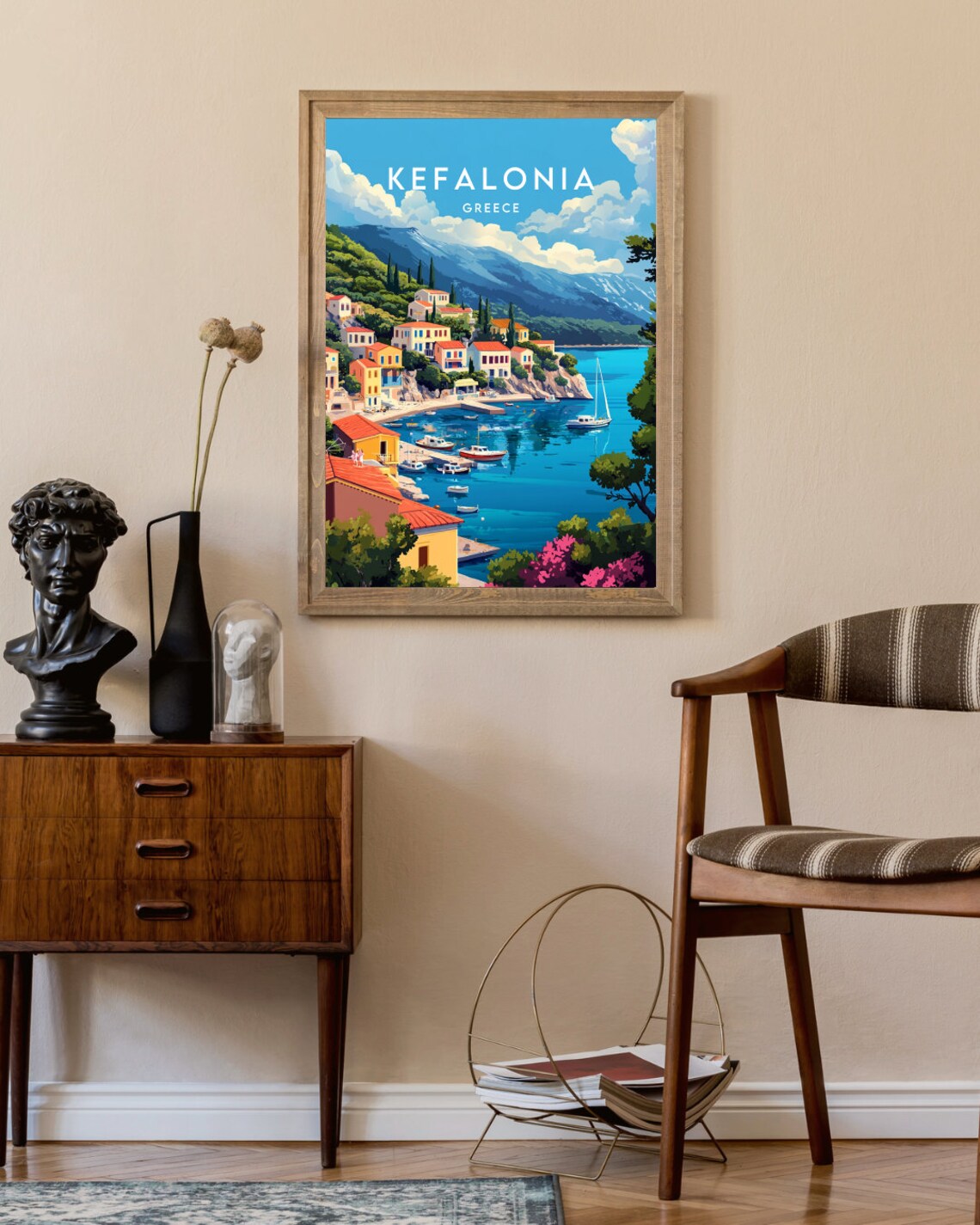 Kefalonia Travel Poster, Greece Europe - Image 2