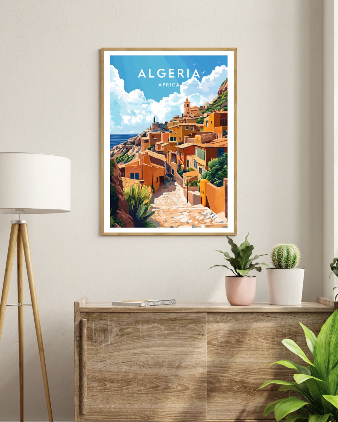 Algeria Travel Print Africa Algeria Poster Africa Poster Travel Wall Art Africa Print Algeria Wall Art Algeria Print Algiers - Image 3