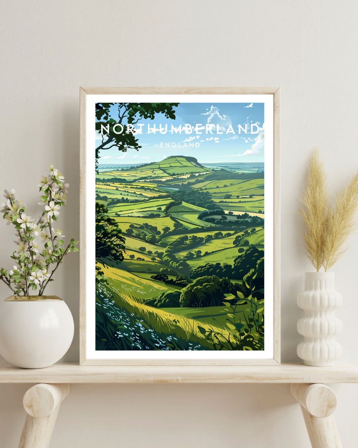 Northumberland Travel Print England Northumberland Poster England Poster Travel Wall Art England Print England Northumberland Uk - Image 4