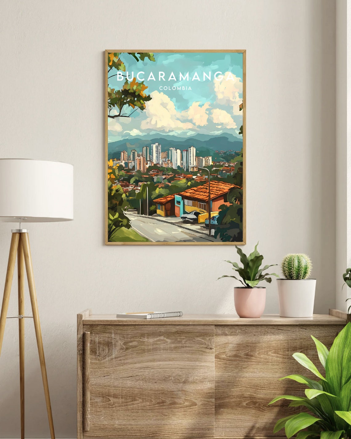 Bucaramanga Travel Print Colombia Bucaramanga Poster Colombia Poster Travel Wall Art Colombia Print Bucaramanga Print South America - Image 3