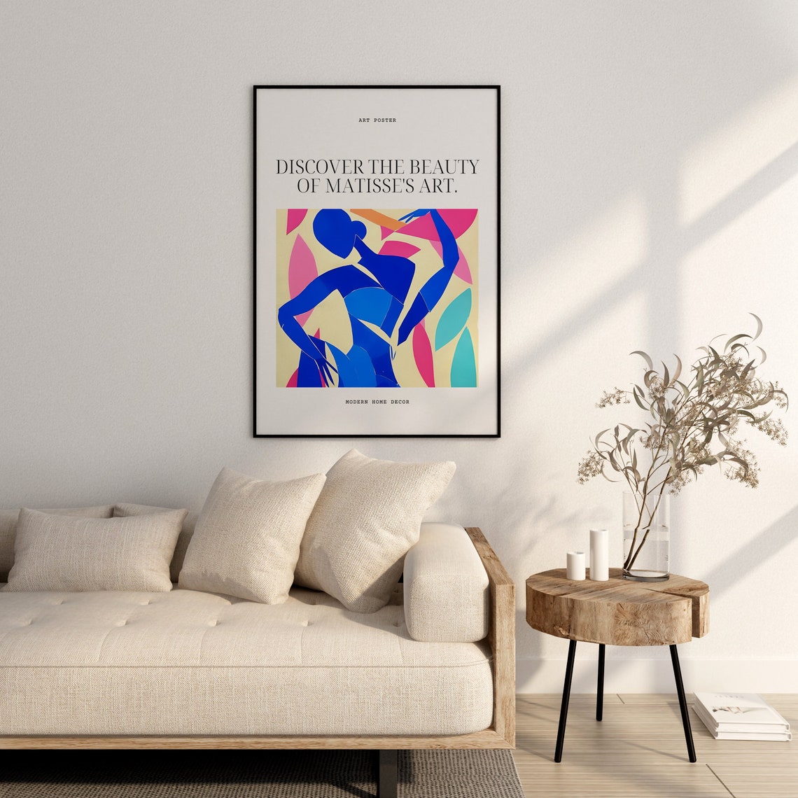 Henri Matisse Blue Dancer Cut Out Modern Dance Silhouette Poster - Image 2