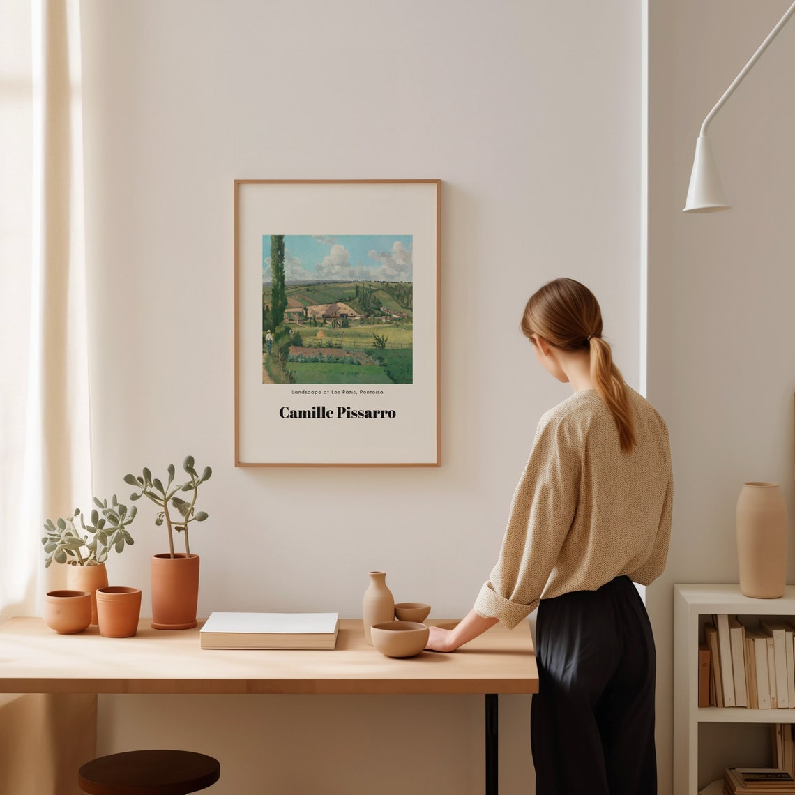 Camille Pissarro Les Patis Pontoise Landscape Impressionist Poster - Image 4