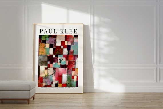 Paul Klee Red Green Violet Yellow Rhythms Met Museum Art Poster